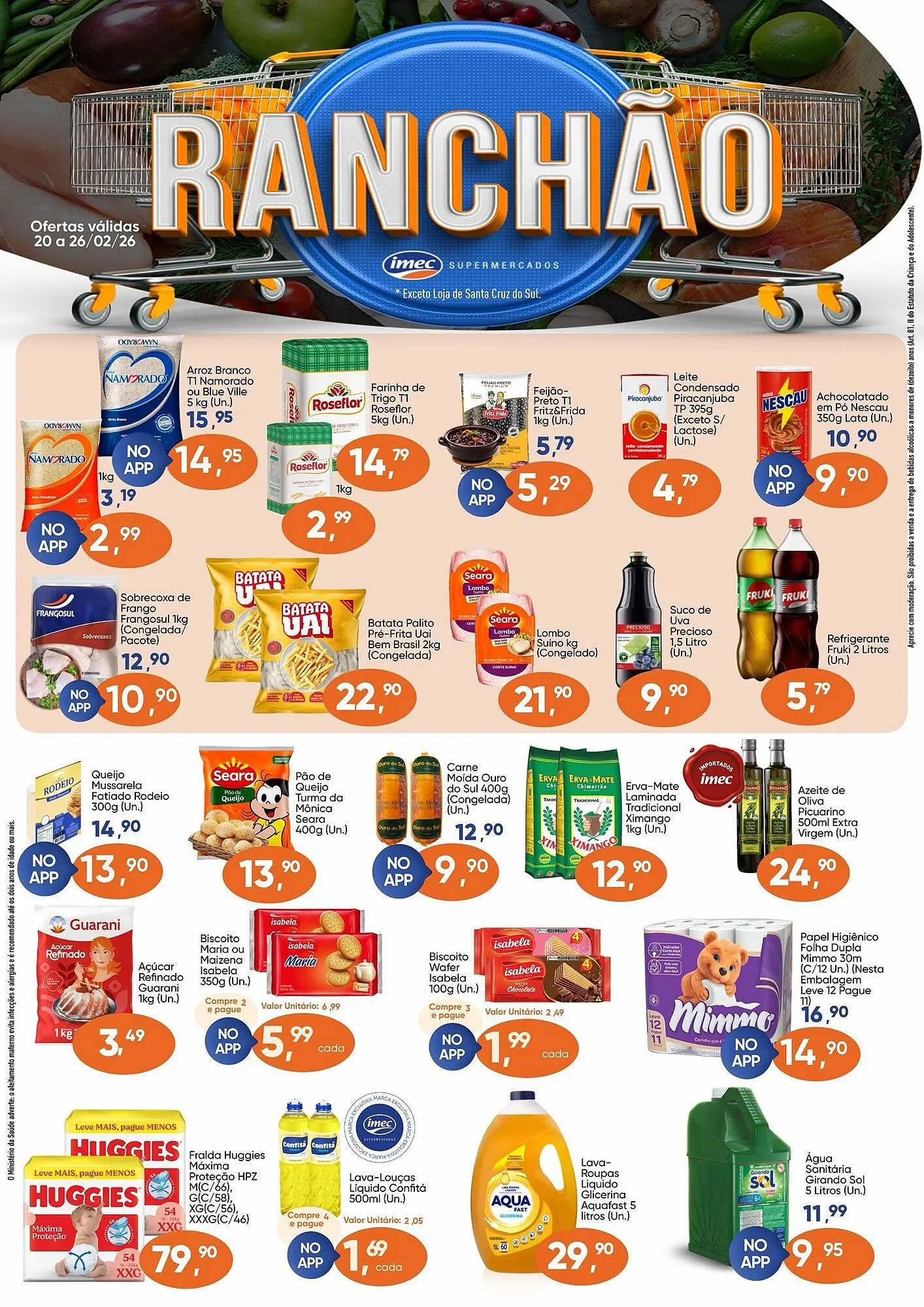 Encarte de Catálogo Imec Supermercados 20 de fevereiro até 26 de fevereiro 2026 - Pagina 1