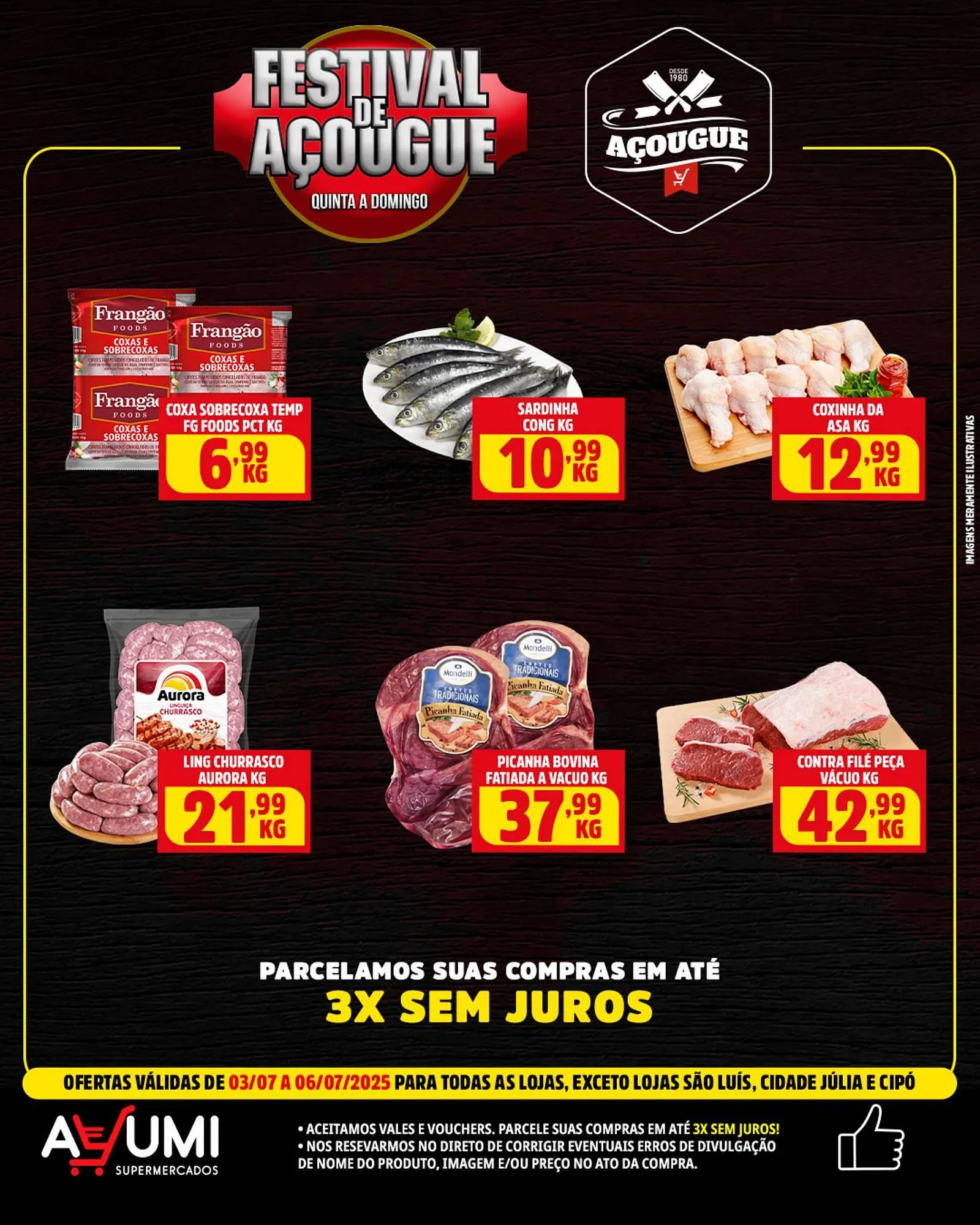 Encarte de Catálogo Ayumi Supermercados 3 de julho até 6 de julho 2025 - Pagina 1