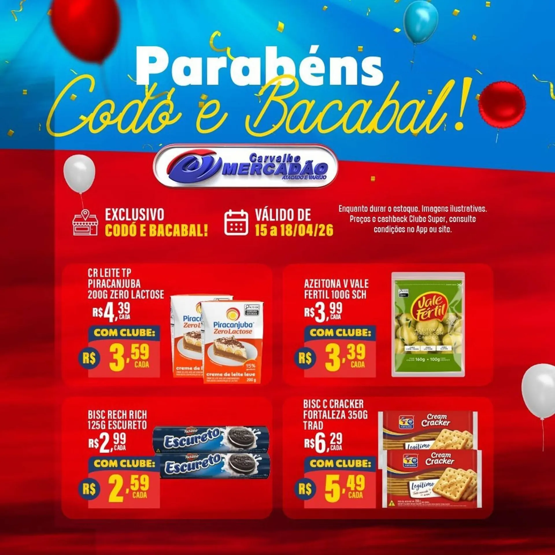 Encarte de Catálogo Carvalho Supermercado 15 de abril até 18 de abril 2026 - Pagina 6