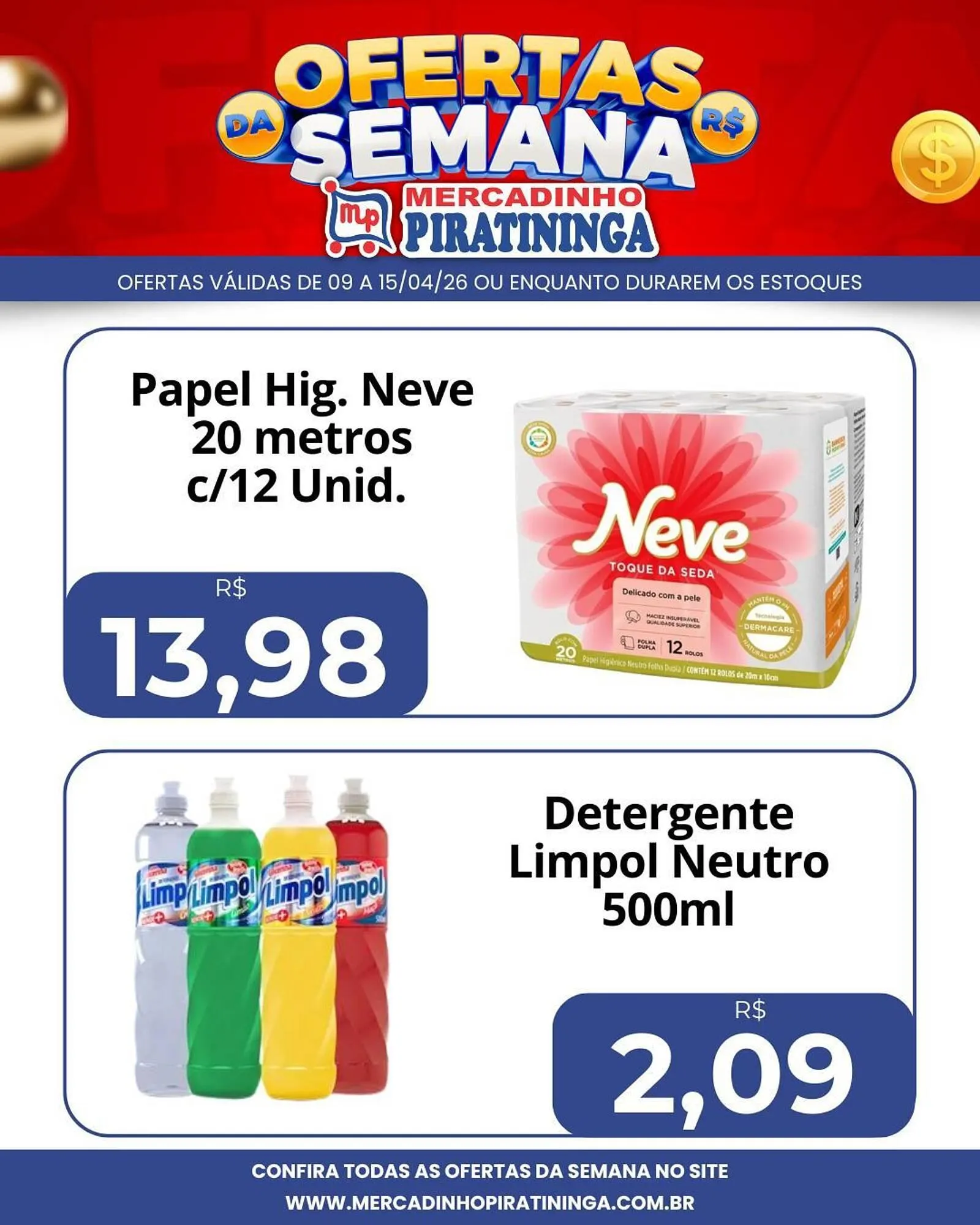 Encarte de Catálogo Mercadinho Piratininga 9 de abril até 15 de abril 2026 - Pagina 5