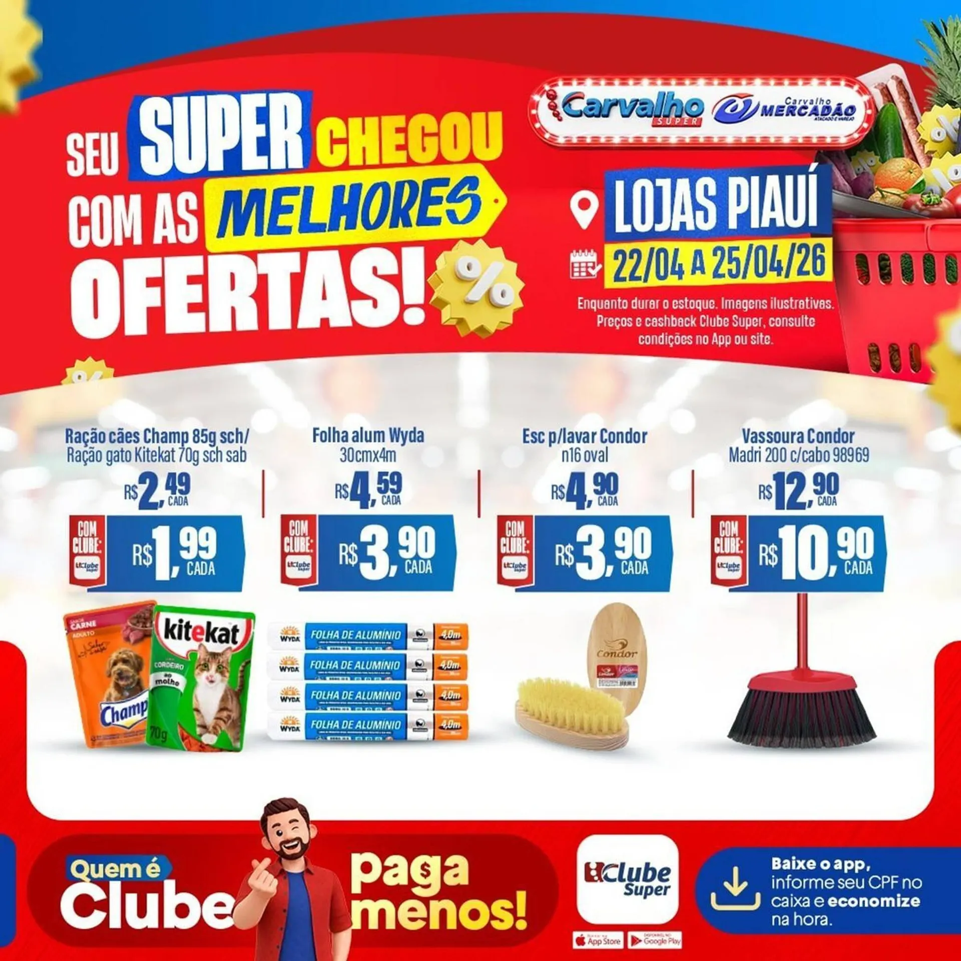 Encarte de Catálogo Carvalho Supermercado 22 de abril até 25 de abril 2026 - Pagina 7