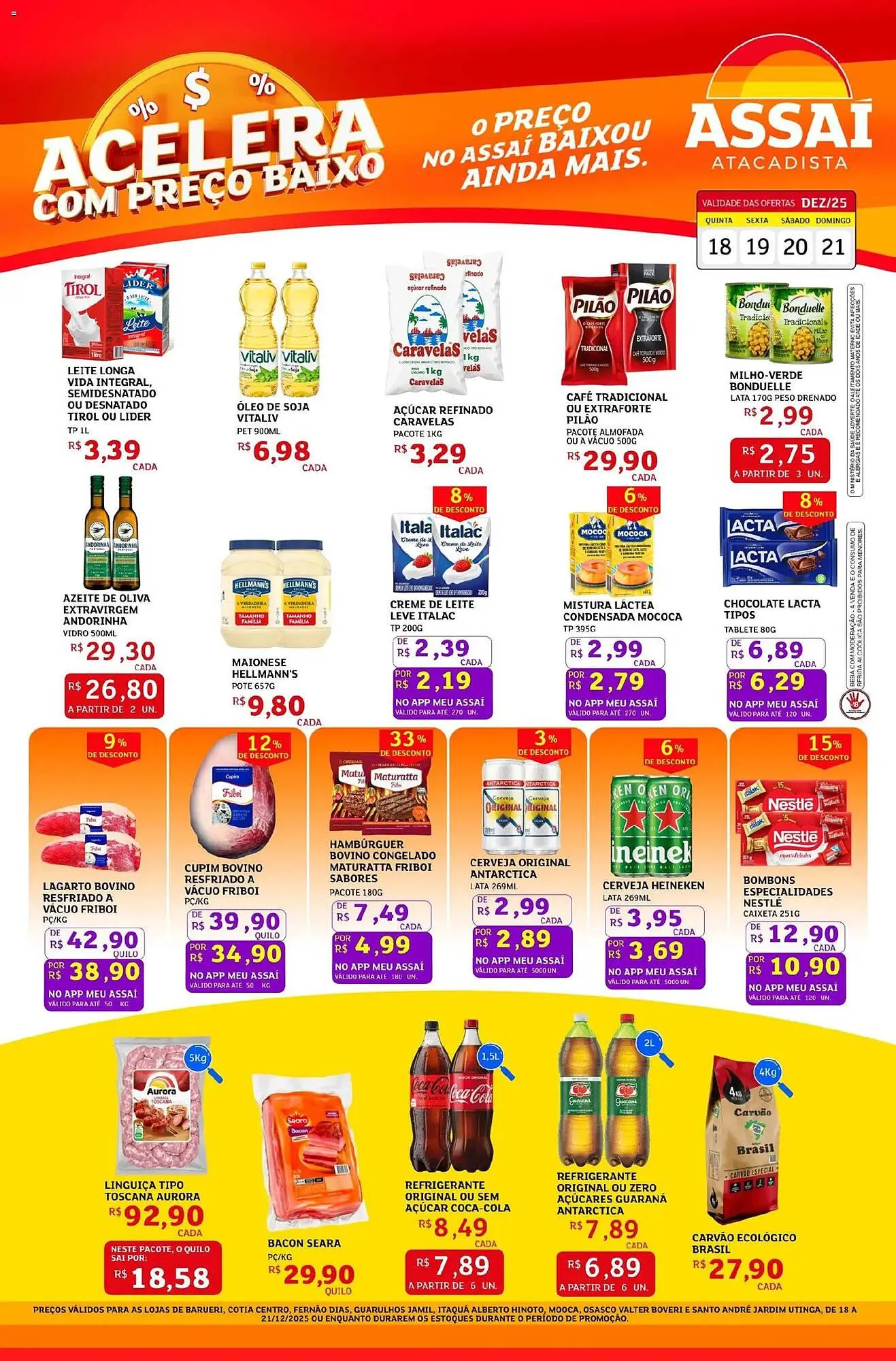 Encarte de Encarte Assaí Atacadista 18 de dezembro até 21 de dezembro 2025 - Pagina 1