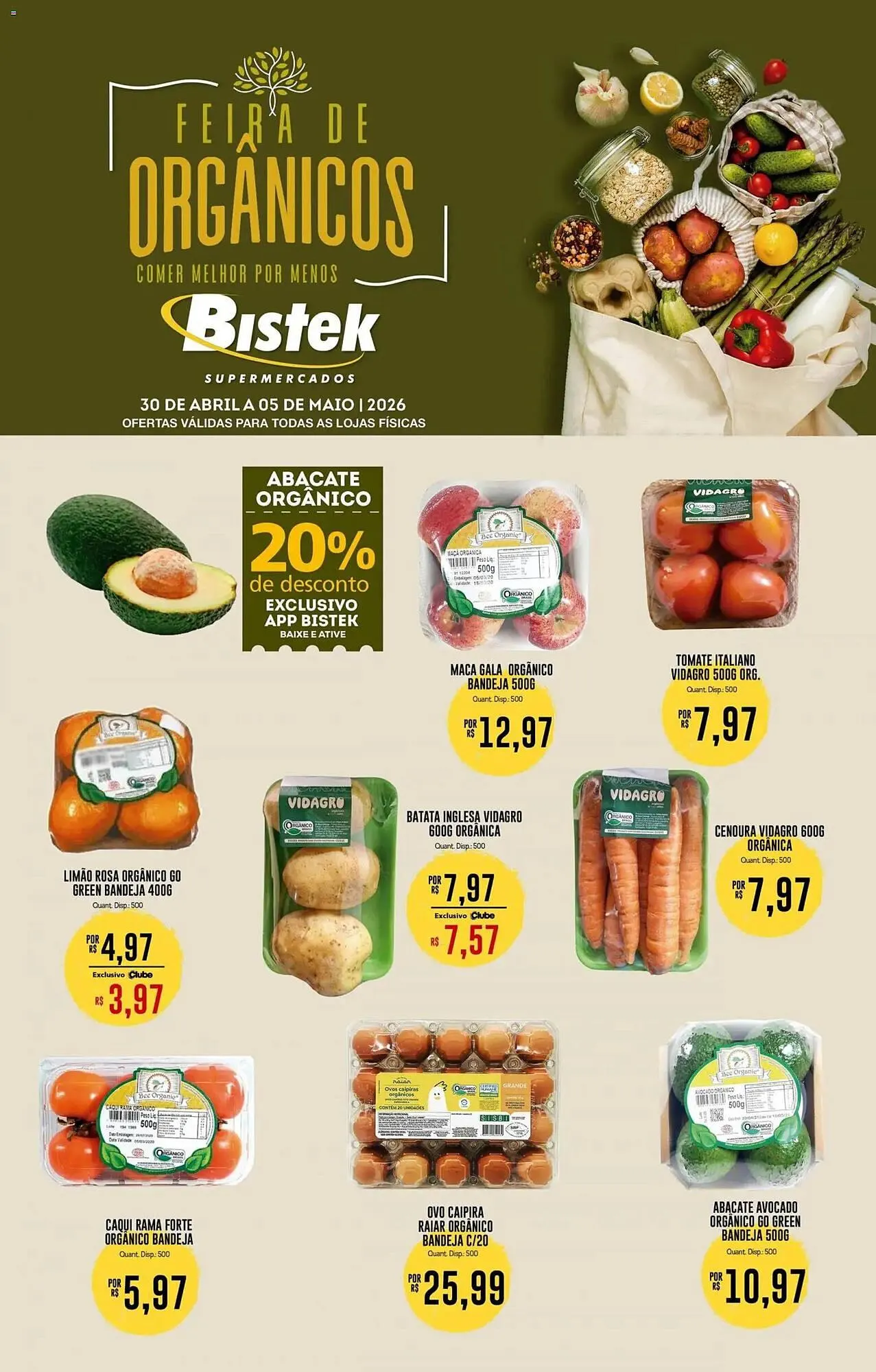 Encarte de Encarte Bistek Supermercados 30 de abril até 6 de maio 2026 - Pagina 1