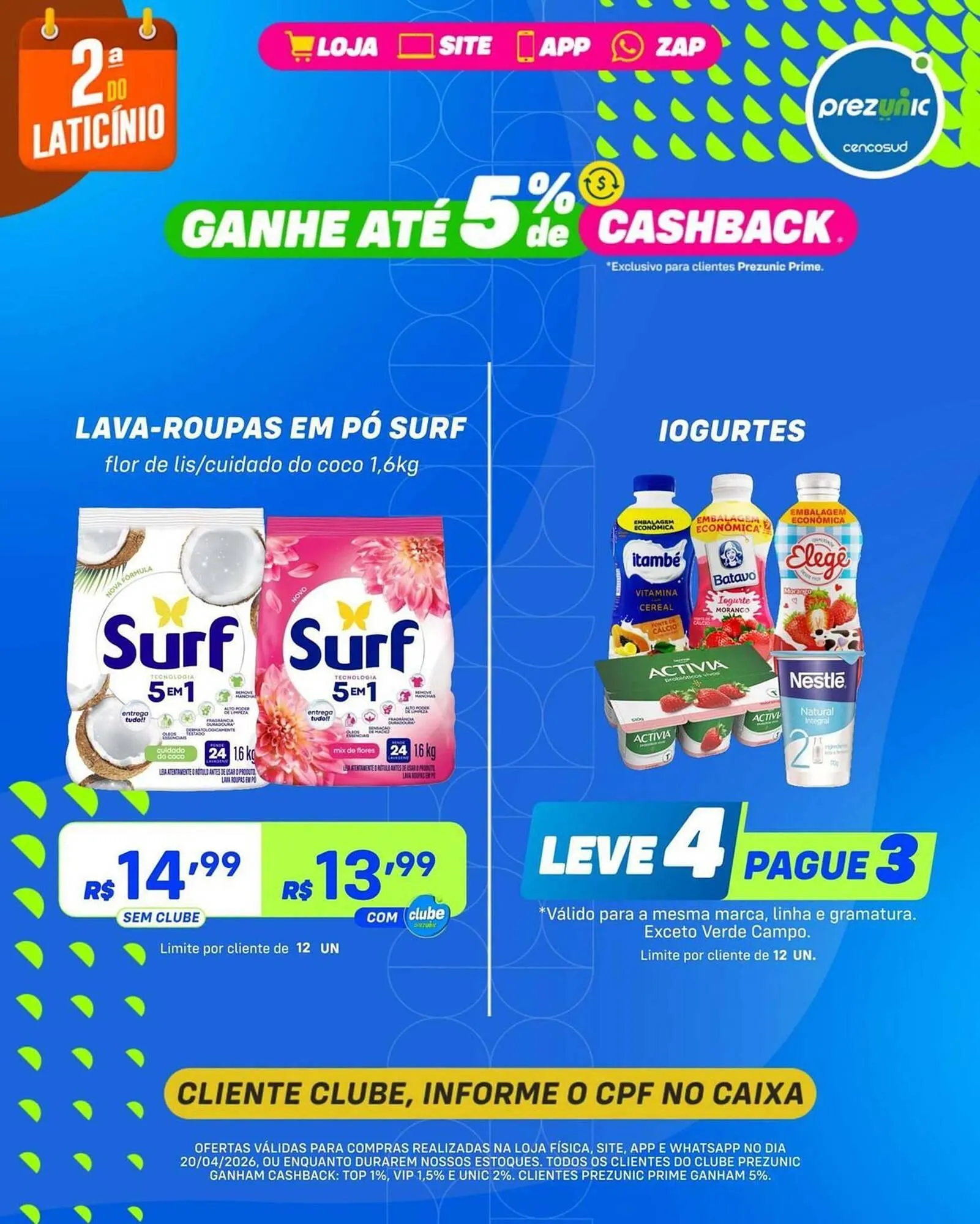 Encarte de Encarte Prezunic 20 de abril até 20 de abril 2026 - Pagina 7