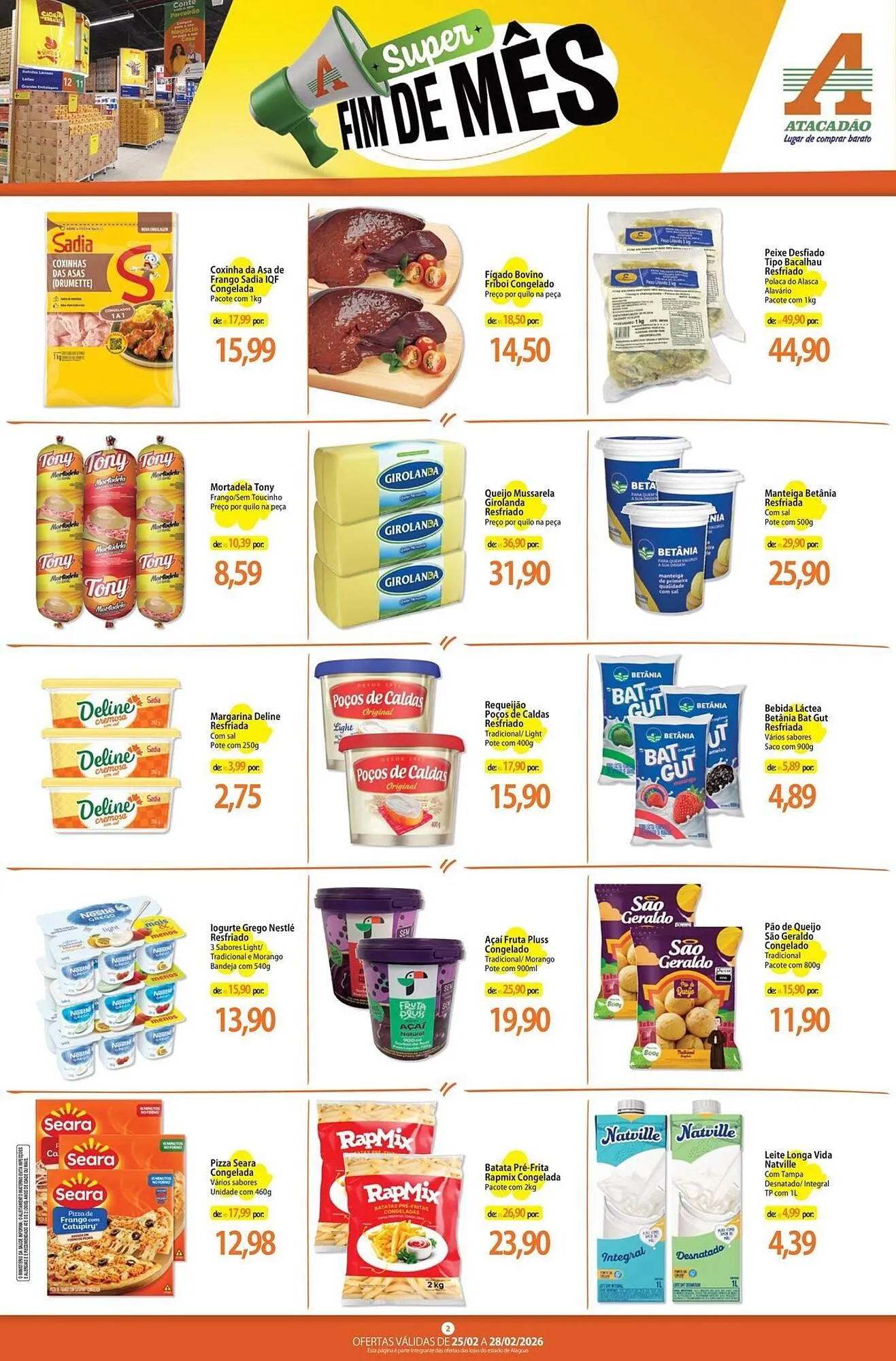 Encarte de Folheto Atacadão 25 de fevereiro até 28 de fevereiro 2026 - Pagina 2