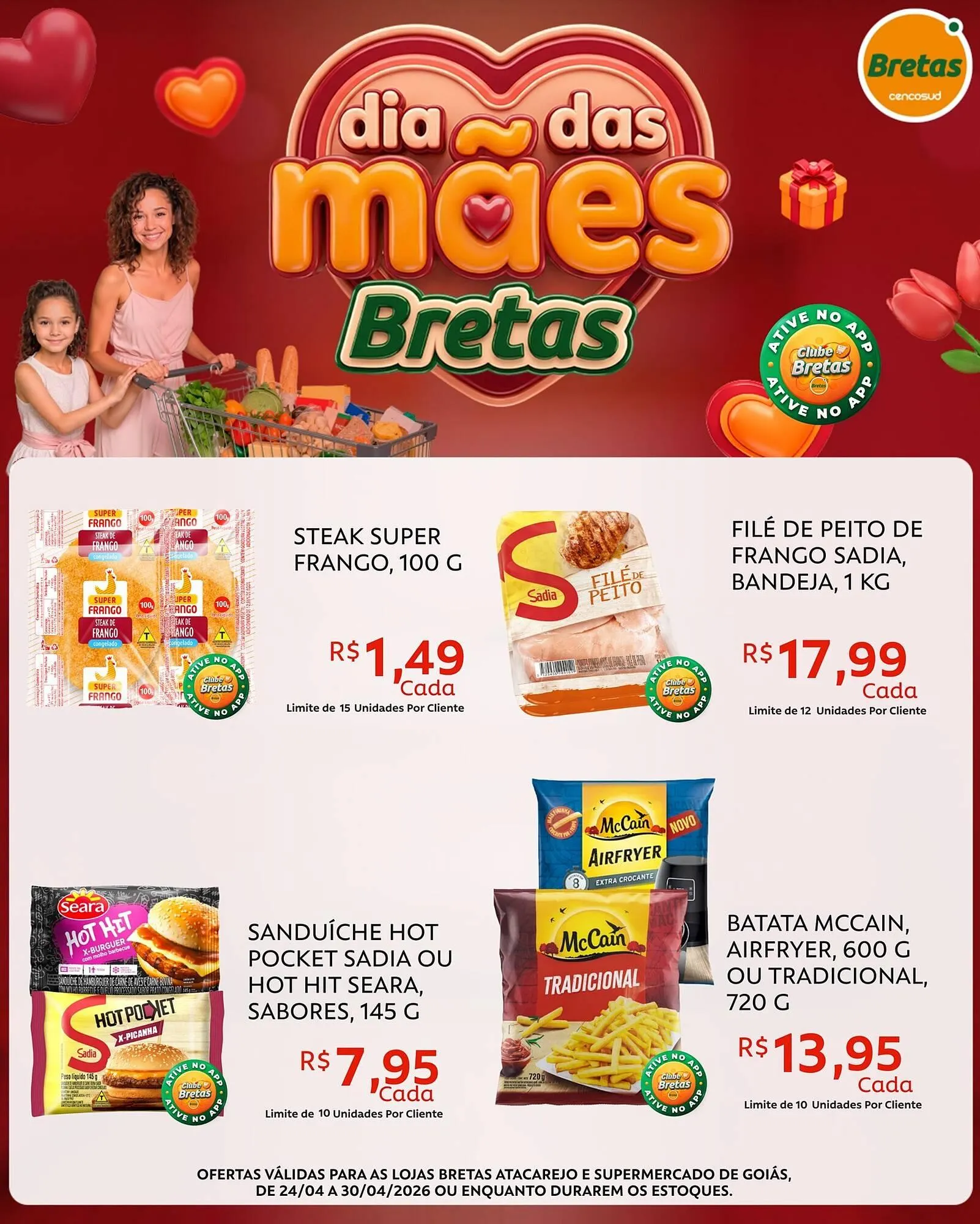 Encarte de Catálogo Supermercados Bretas 24 de abril até 30 de abril 2026 - Pagina 1