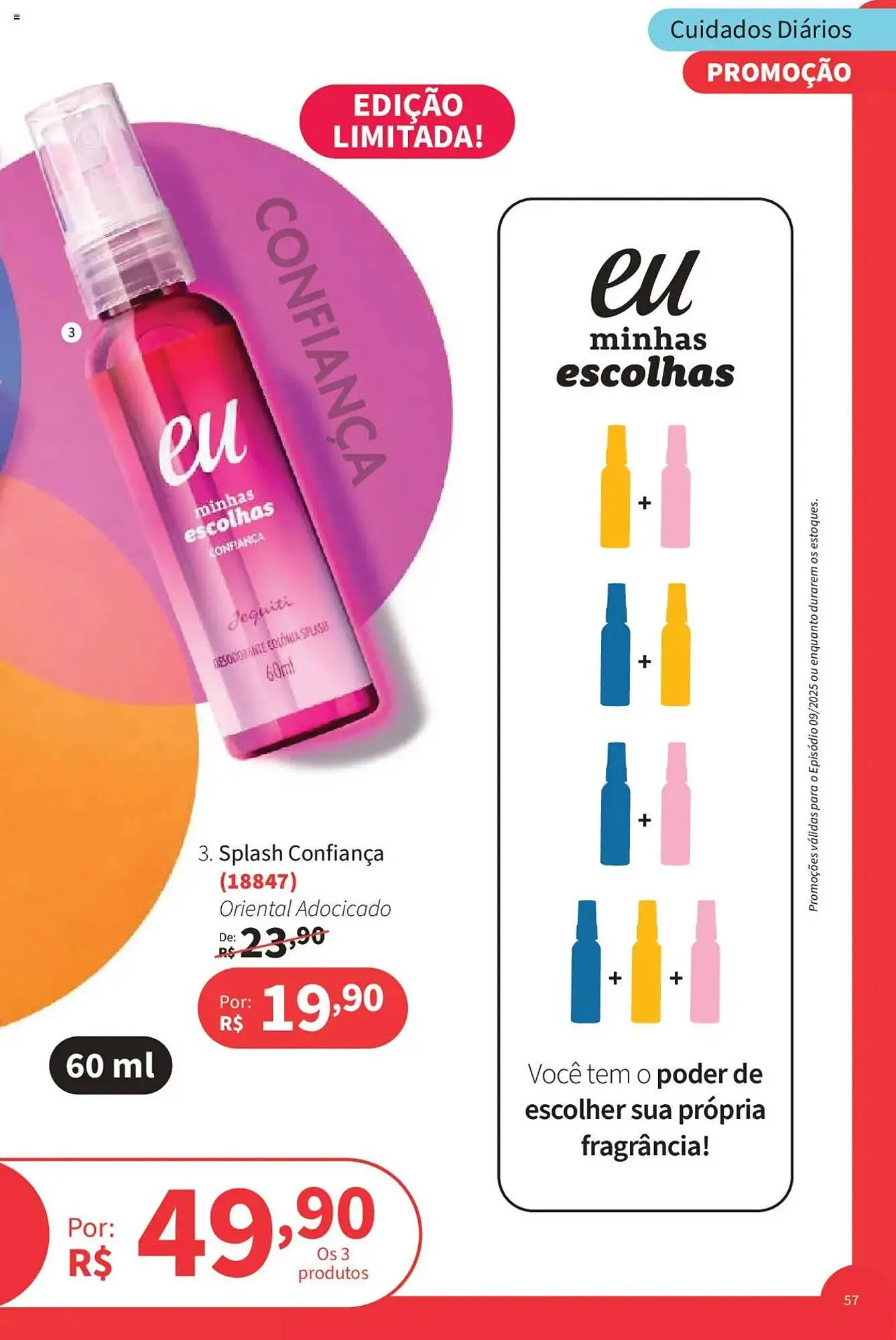 Encarte de Catálogo Jequiti 19 de junho até 17 de julho 2025 - Pagina 57