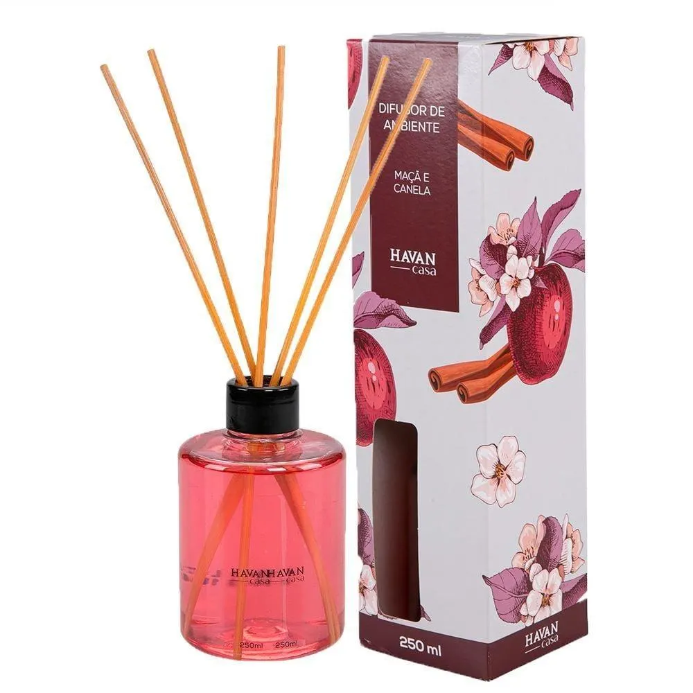 Difusor De Ambientes 250Ml Havan Casa - Maçã e Canela