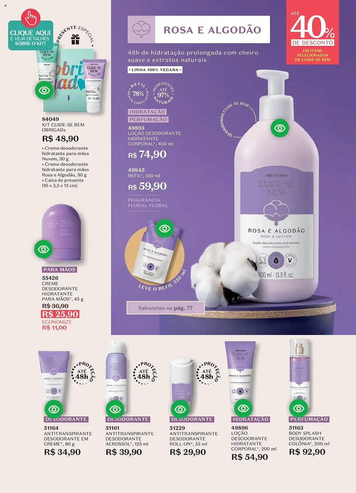 Encarte de Catálogo O Boticário 19 de janeiro até 9 de fevereiro 2026 - Pagina 74
