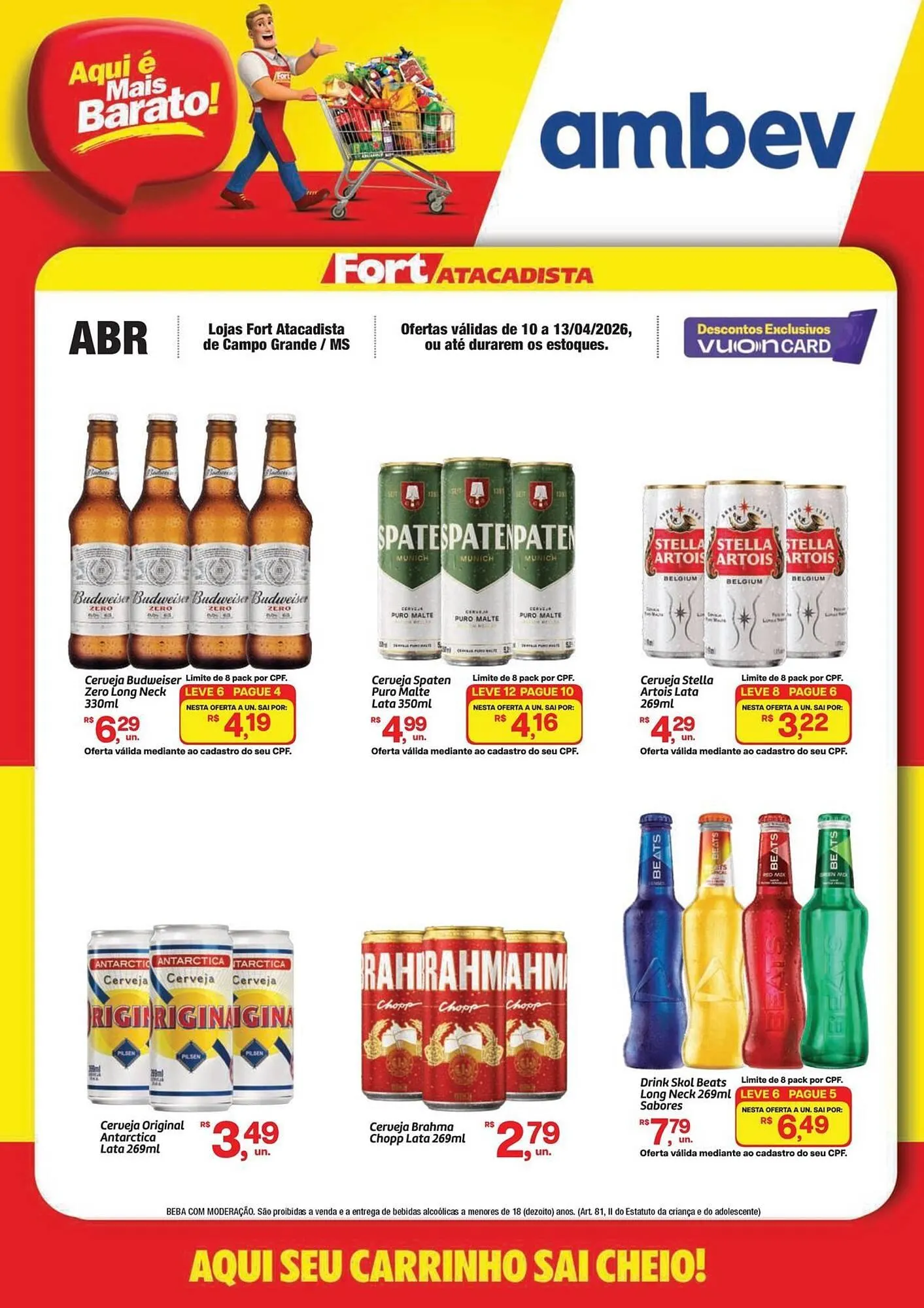 Encarte de Tabloide Fort Atacadista 10 de abril até 13 de abril 2026 - Pagina 1