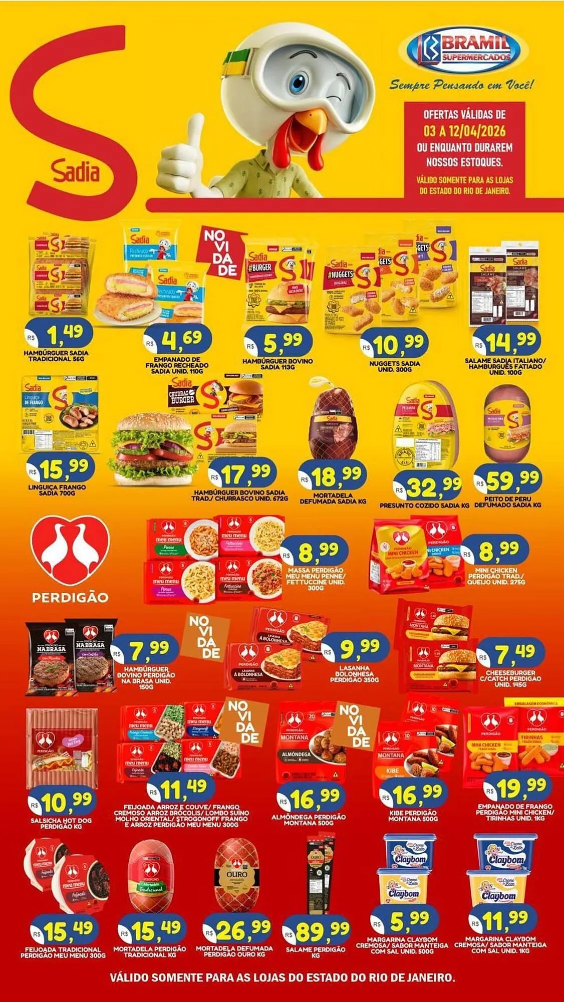 Encarte de Encarte Bramil Supermercados 3 de abril até 12 de abril 2026 - Pagina 1