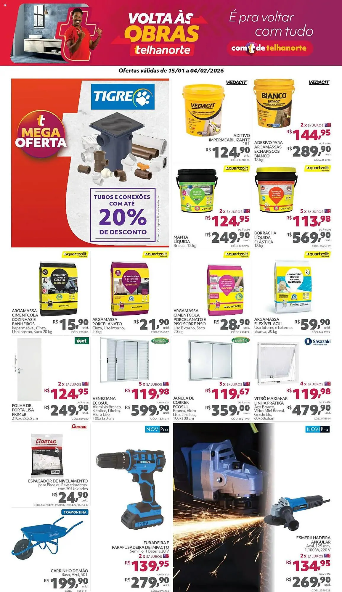 Encarte de Catálogo Telhanorte 15 de janeiro até 4 de fevereiro 2026 - Pagina 6