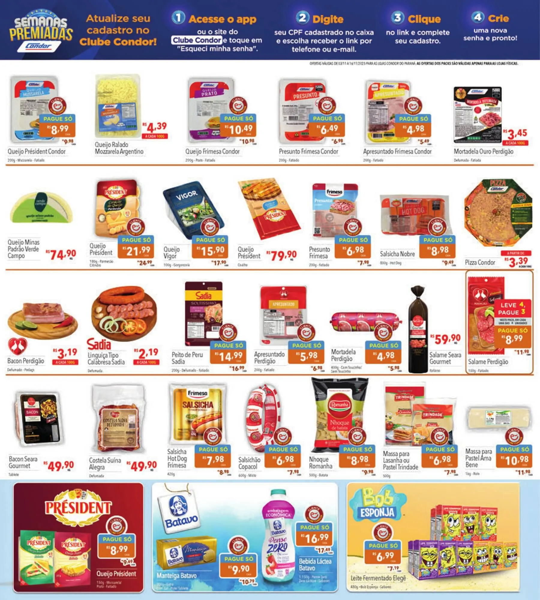 Encarte de Catálogo Supermercados Condor 3 de novembro até 16 de novembro 2025 - Pagina 14