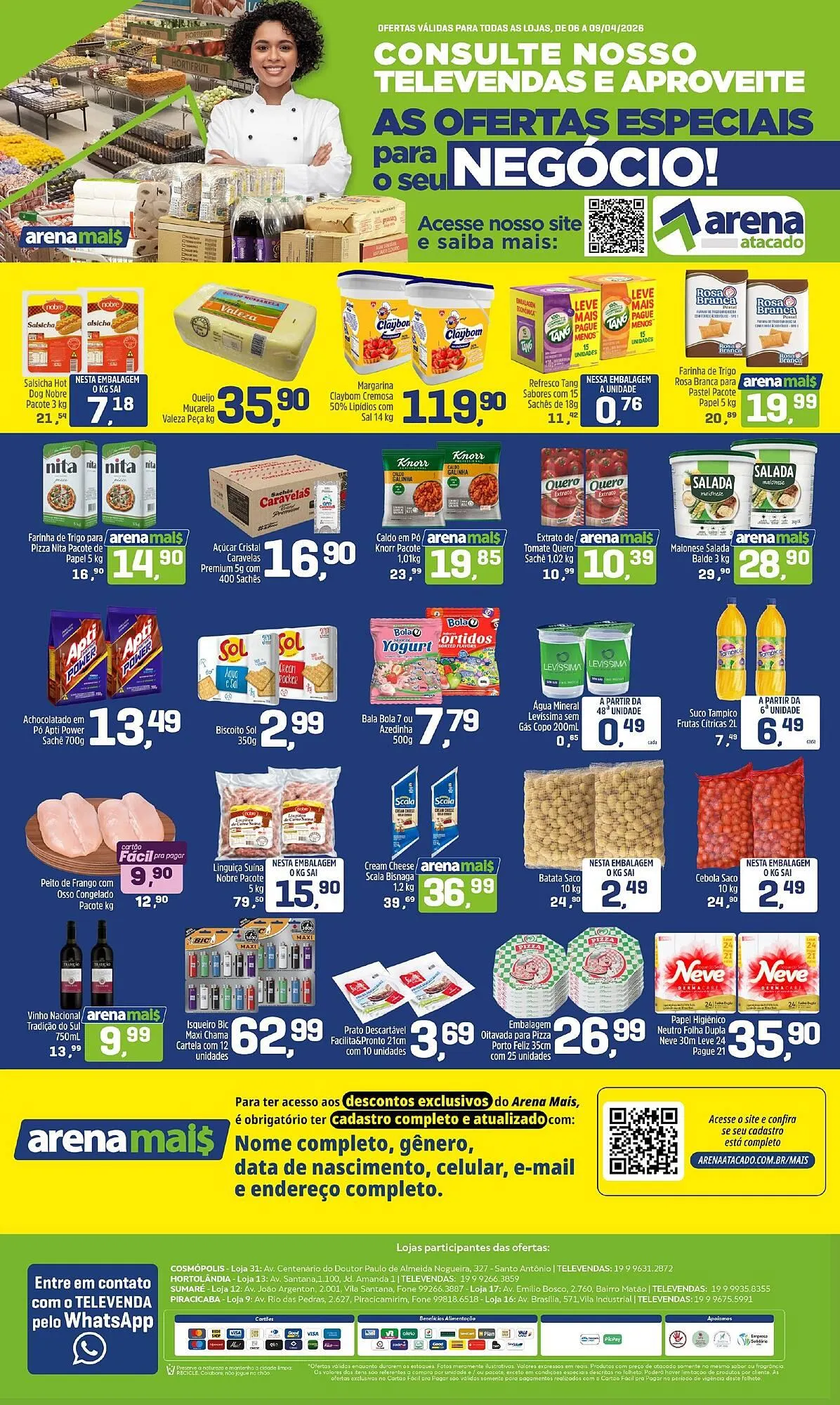 Encarte de Folheto Arena Atacado 6 de abril até 9 de abril 2026 - Pagina 1
