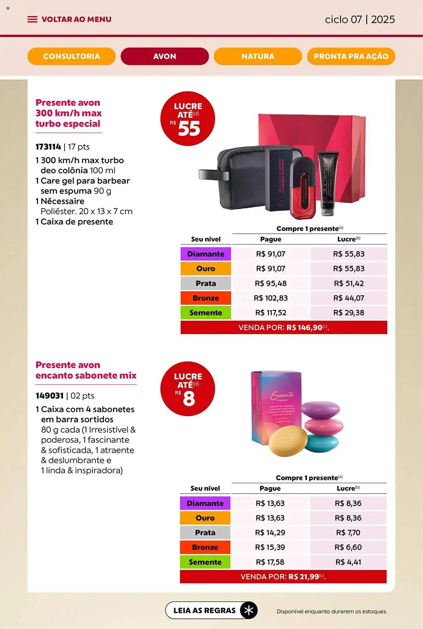 Encarte de Catálogo Avon 3 de abril até 1 de maio 2025 - Pagina 14