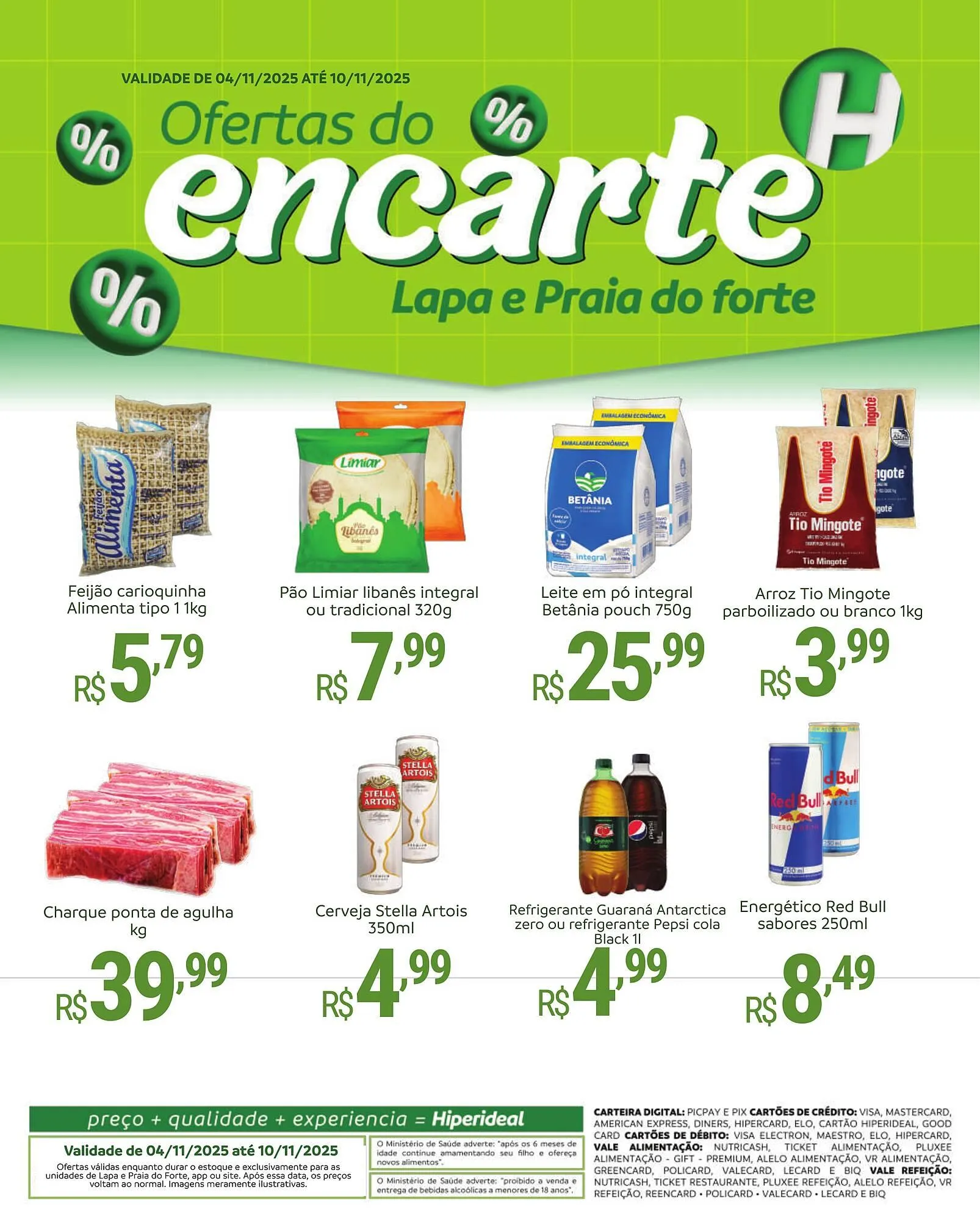 Encarte de Catálogo Hiperideal Supermercados 4 de novembro até 10 de novembro 2025 - Pagina 1