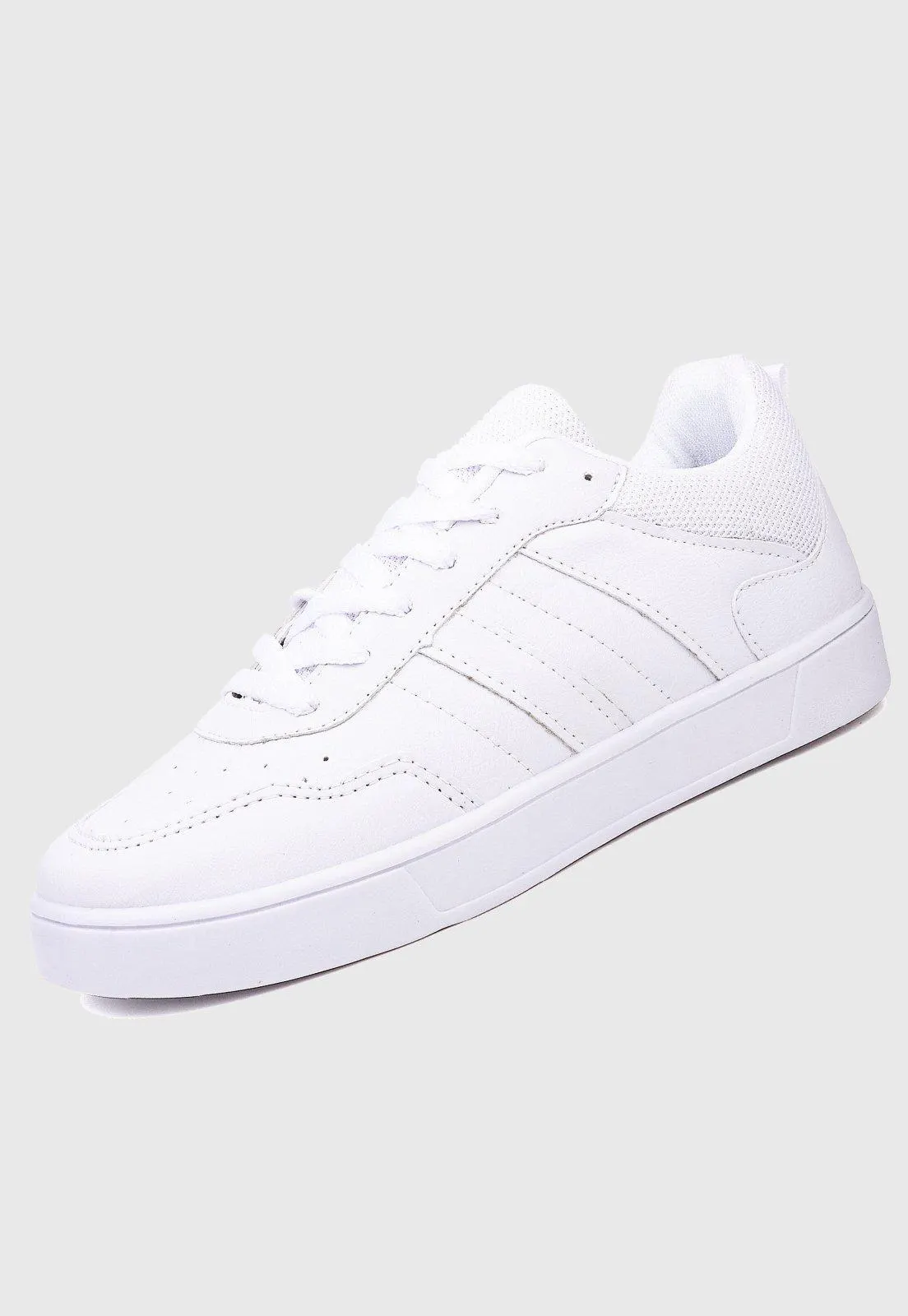 Tênis Sapatênis Casual Feminino Sneacker RYN R977 - Branco