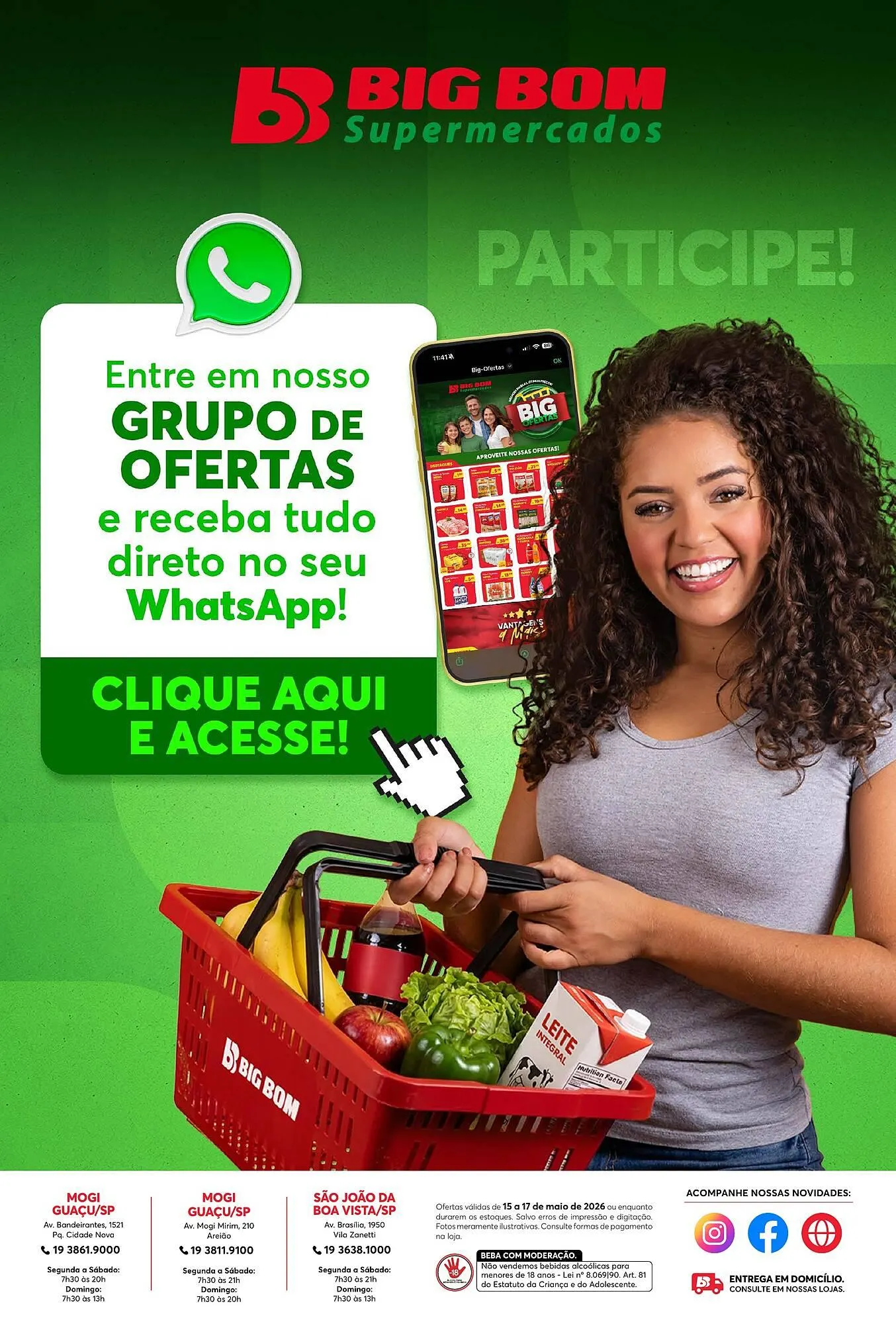 Encarte de Catálogo Big Bom Supermercados 15 de maio até 17 de maio 2026 - Pagina 5