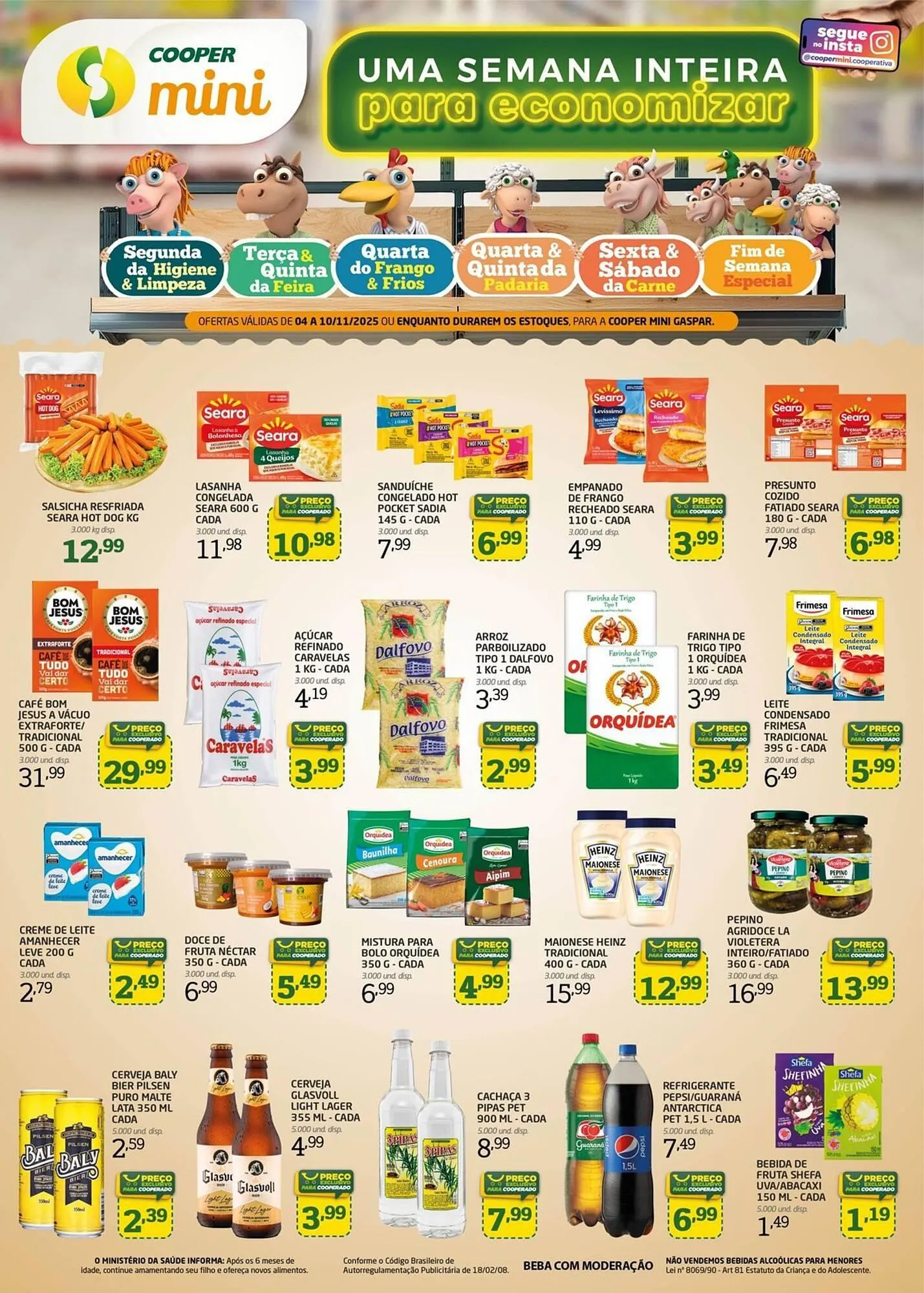 Encarte de Tabloide Cooper 4 de novembro até 10 de novembro 2025 - Pagina 1