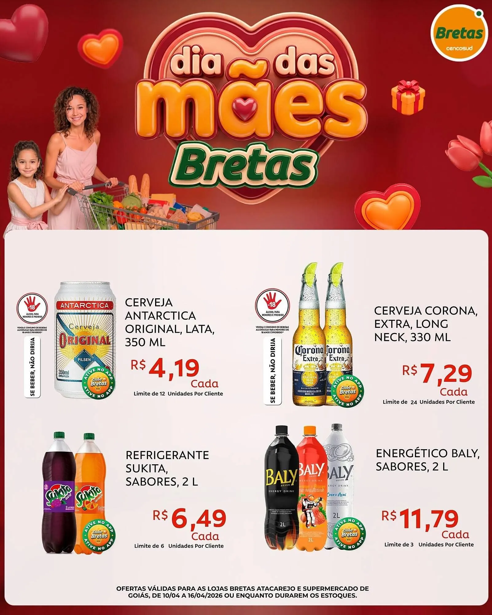Encarte de Catálogo Supermercados Bretas 11 de abril até 16 de abril 2026 - Pagina 4