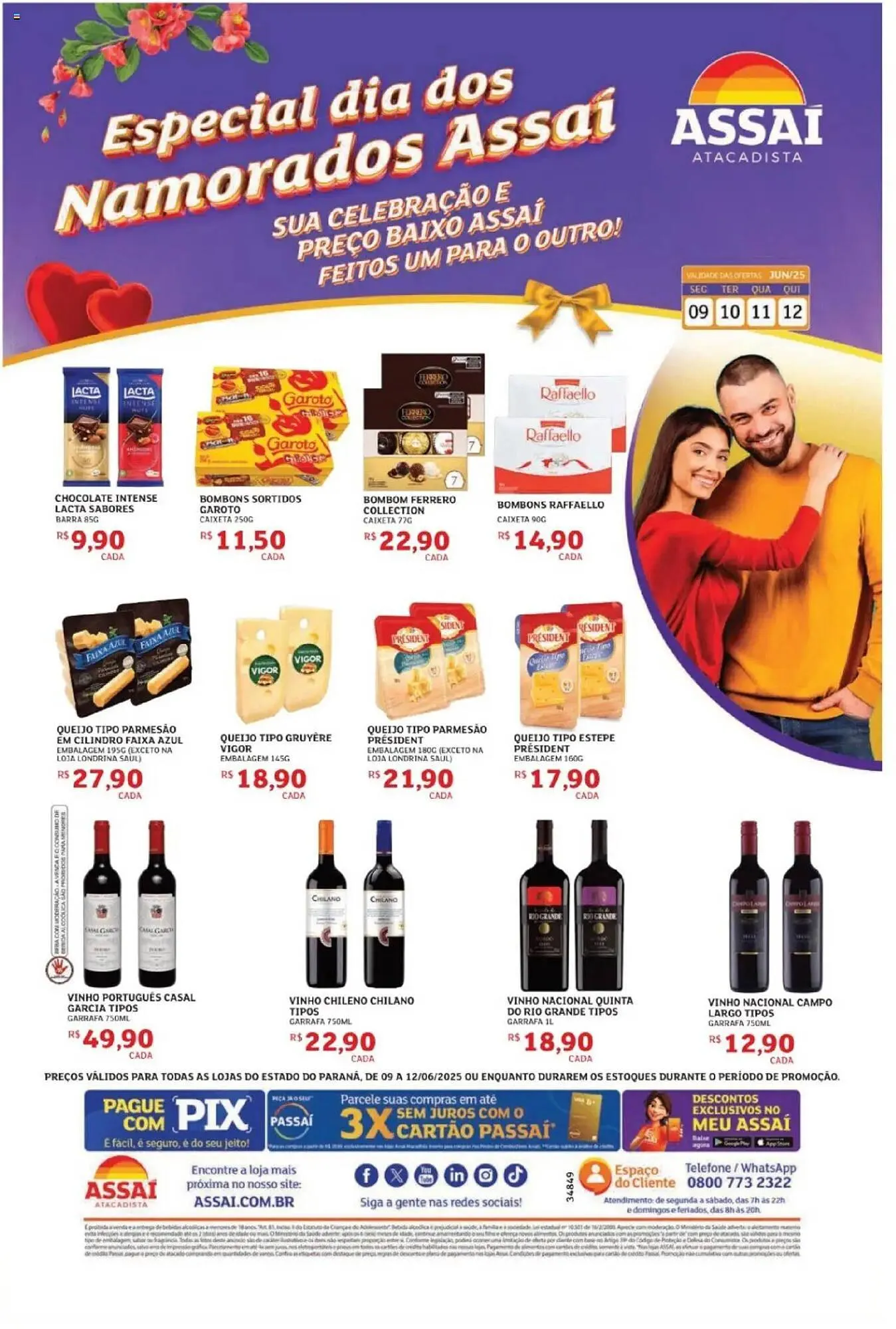 Encarte de Catálogo Assaí Atacadista 9 de junho até 12 de junho 2025 - Pagina 1