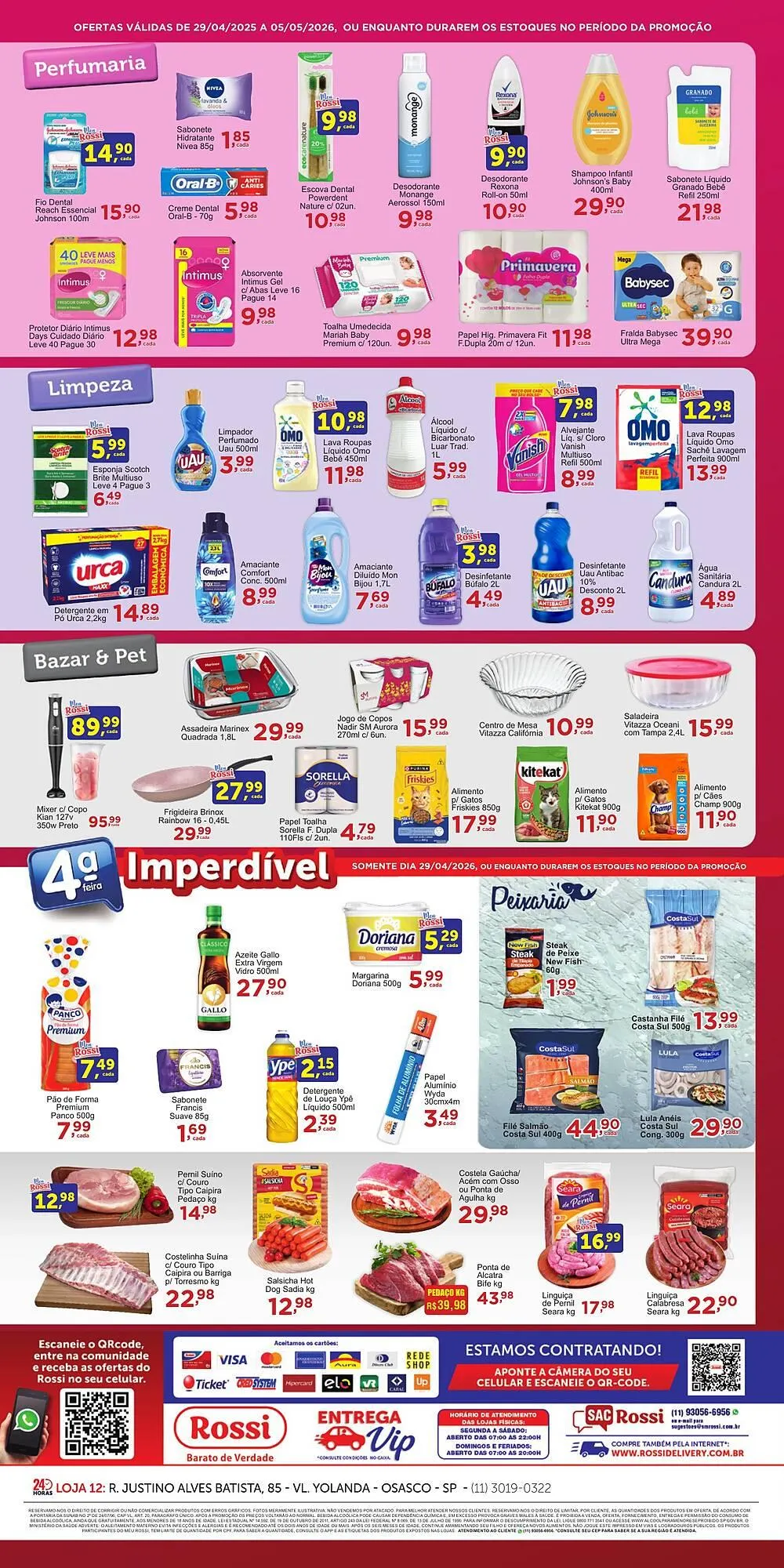 Encarte de Folheto Rossi Supermercado 28 de abril até 5 de junho 2026 - Pagina 4