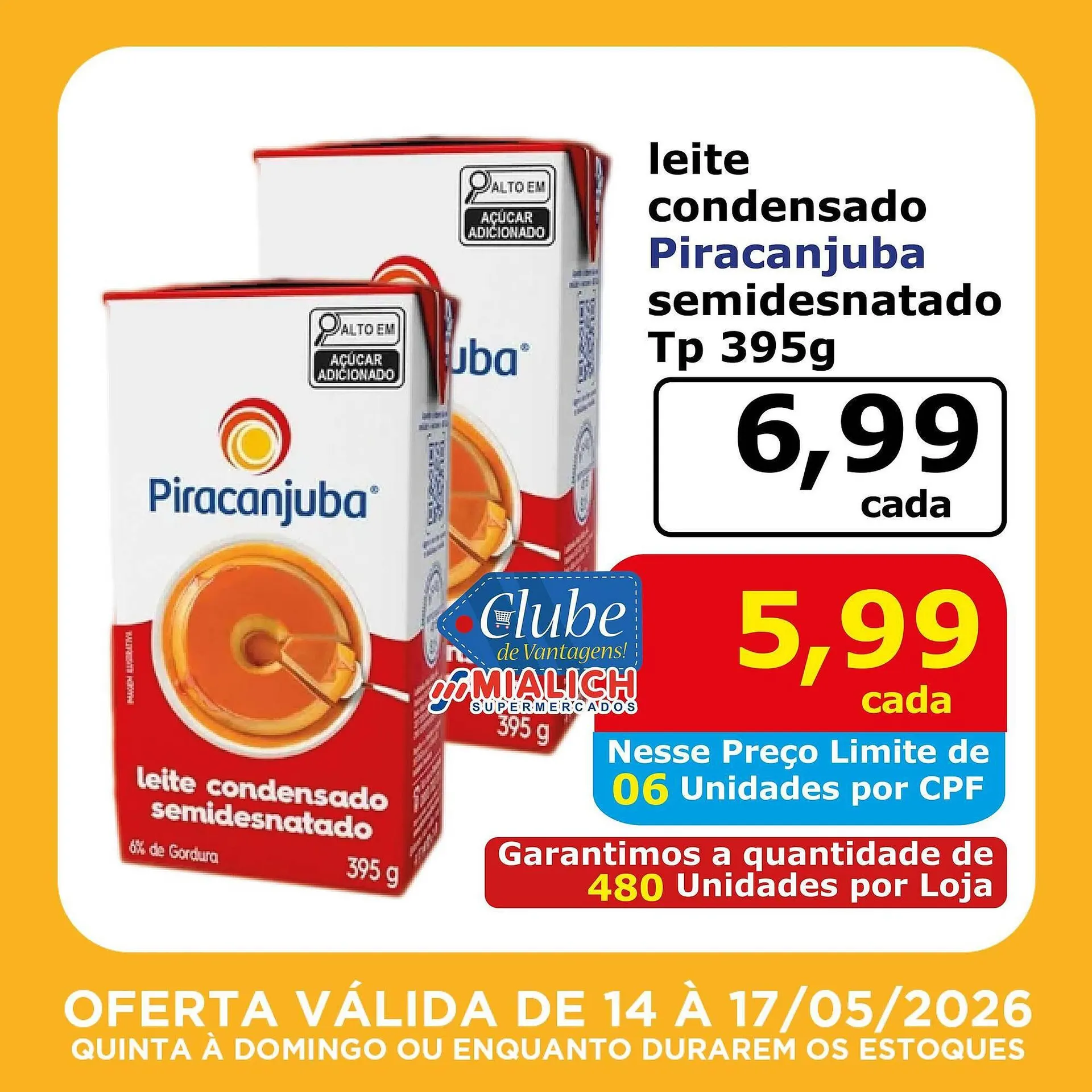Encarte de Catálogo Mialich Supermercados 14 de maio até 17 de maio 2026 - Pagina 7