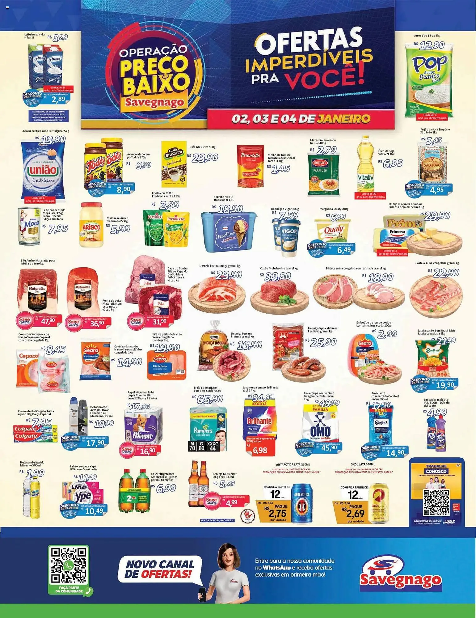 Encarte de Catálogo Supermercados Savegnago 2 de janeiro até 4 de janeiro 2026 - Pagina 1