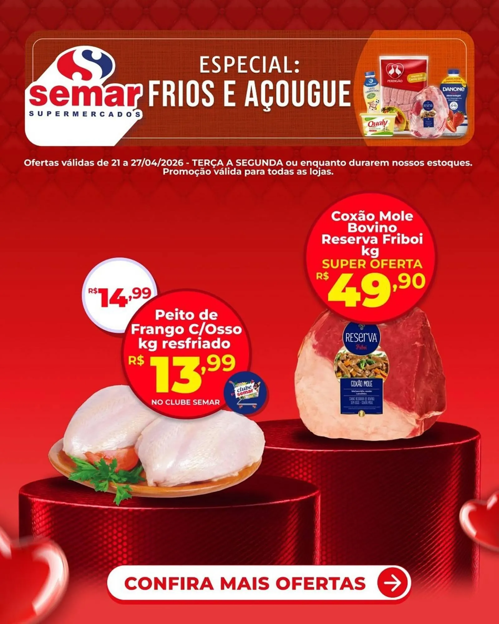 Encarte de Folheto Semar Supermercado 21 de abril até 27 de abril 2026 - Pagina 1