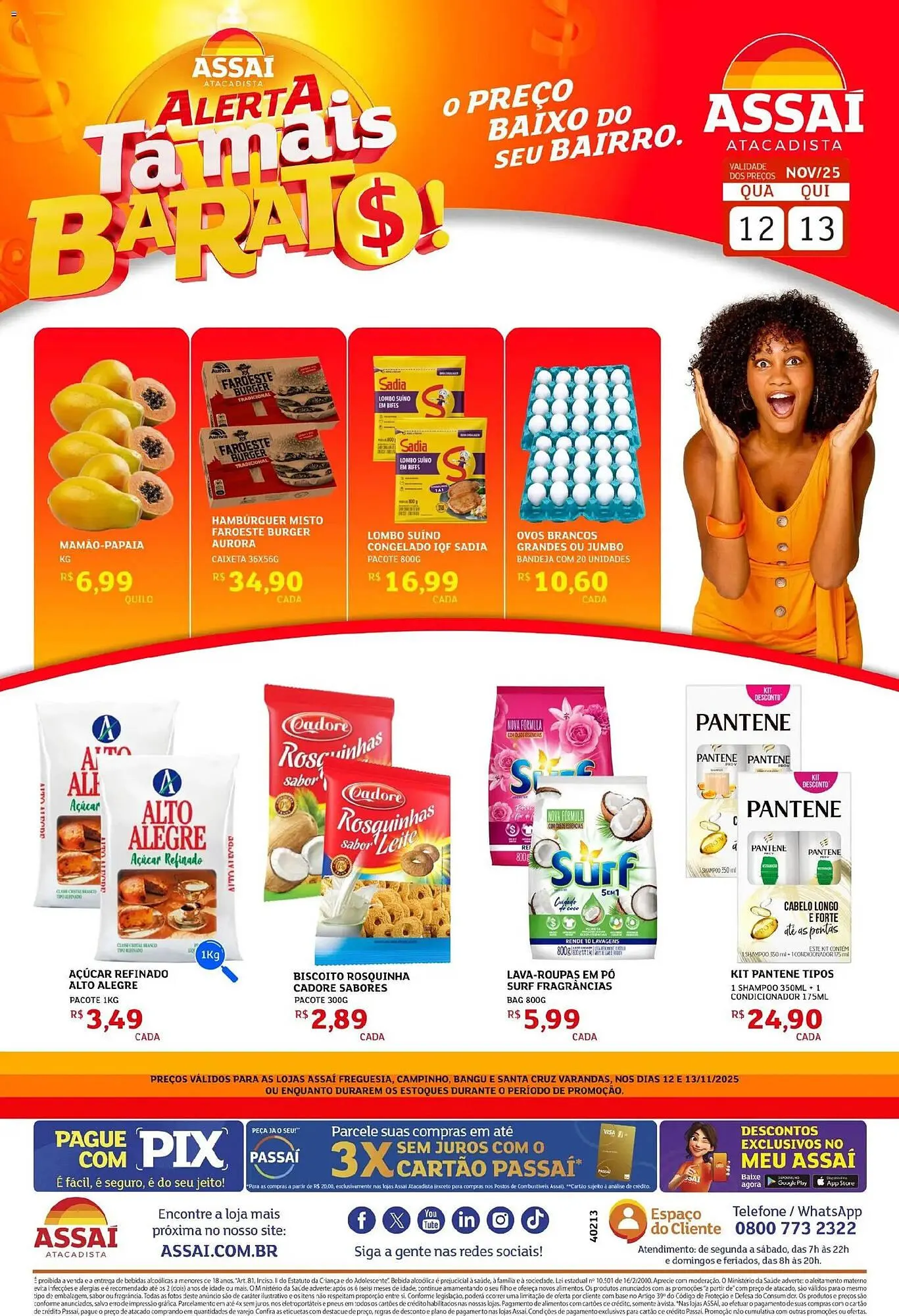 Encarte de Encarte Assaí Atacadista 12 de novembro até 13 de novembro 2025 - Pagina 1