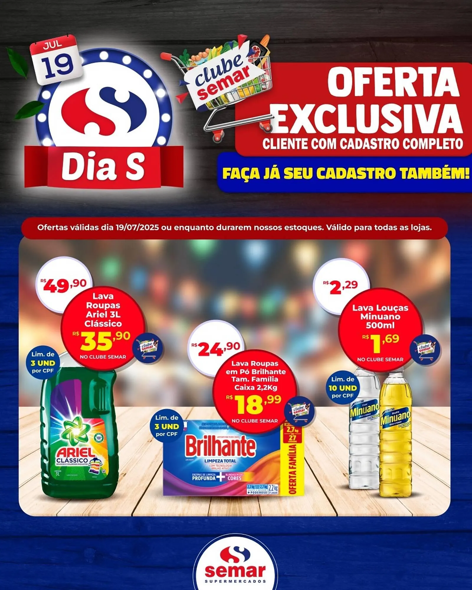 Encarte de Catálogo Semar Supermercado 18 de julho até 19 de julho 2025 - Pagina 3