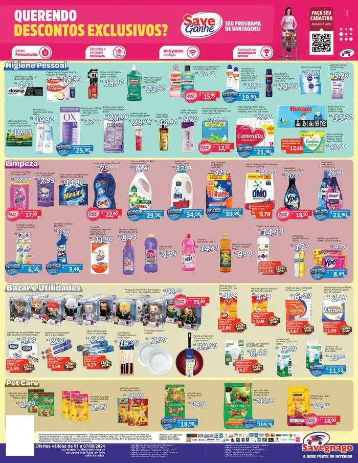 Encarte de Ofertas Supermercados Savegnago 2 de agosto até 7 de agosto 2024 - Pagina 4