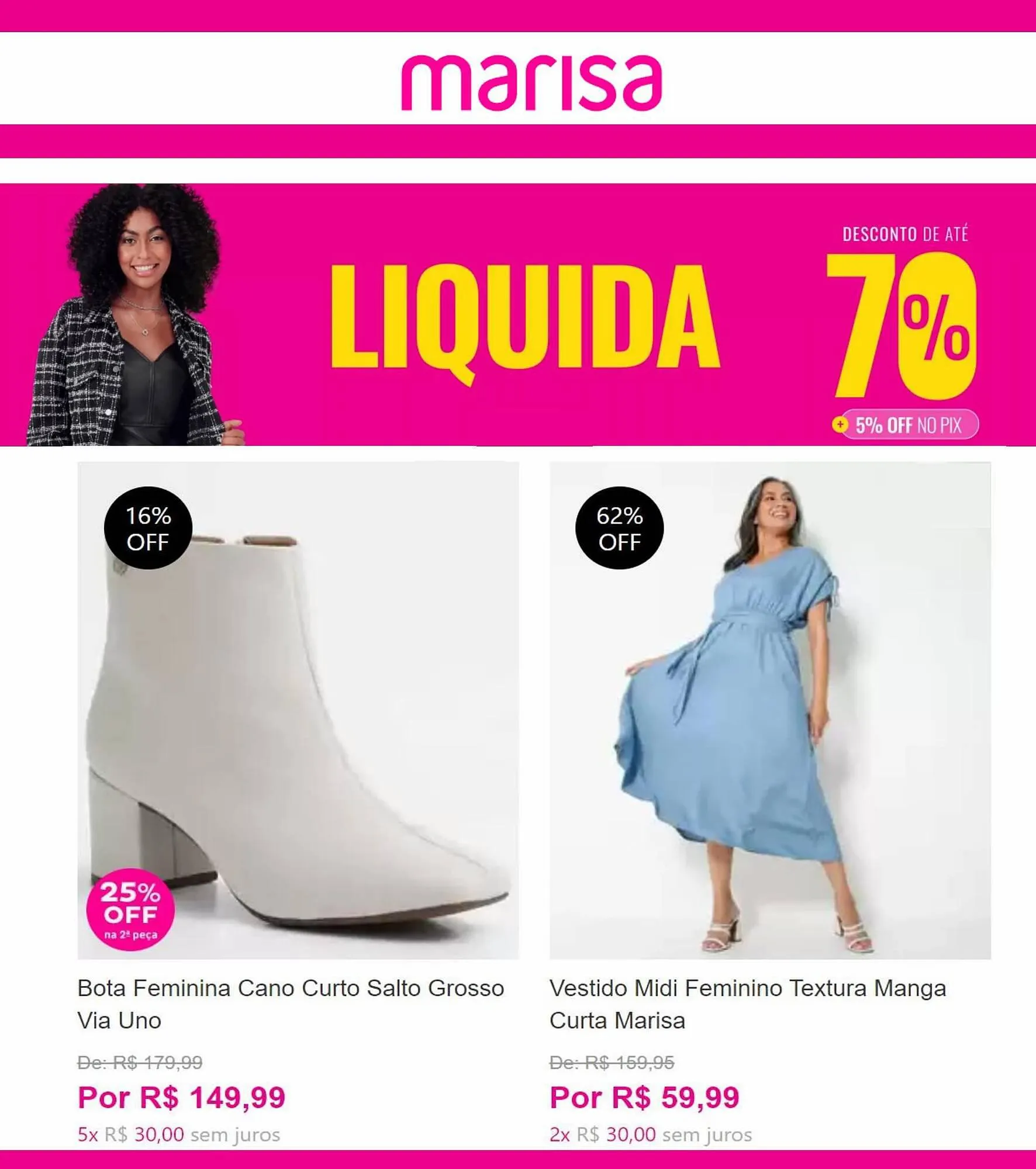 Encarte de Catálogo Marisa 28 de junho até 14 de julho 2023 - Pagina 1