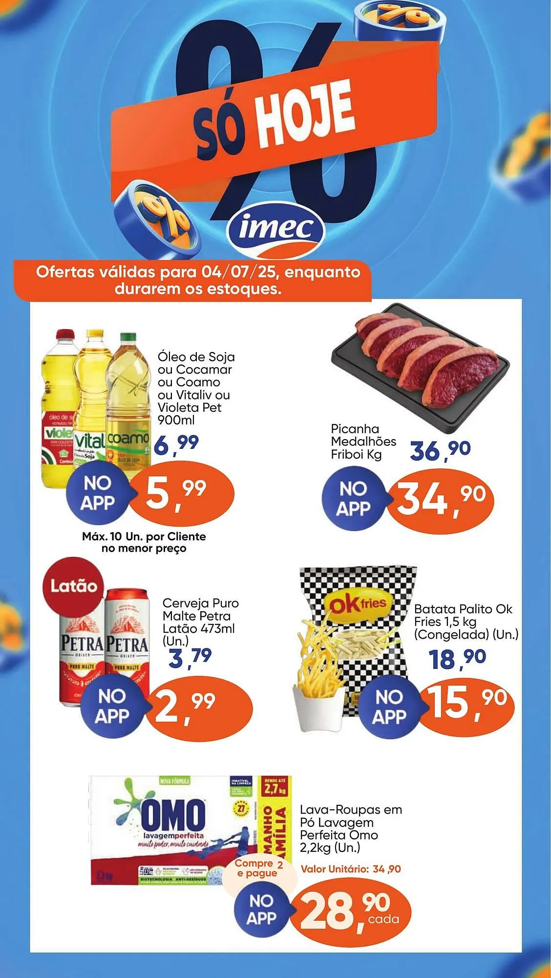 Encarte de Catálogo Imec Supermercados 4 de julho até 13 de julho 2025 - Pagina 1