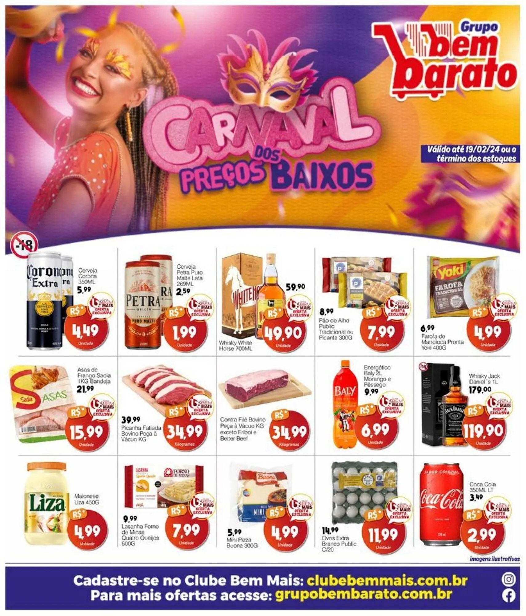 Encarte de Catálogo Supermercado Bem Barato 13 de fevereiro até 19 de fevereiro 2024 - Pagina 1