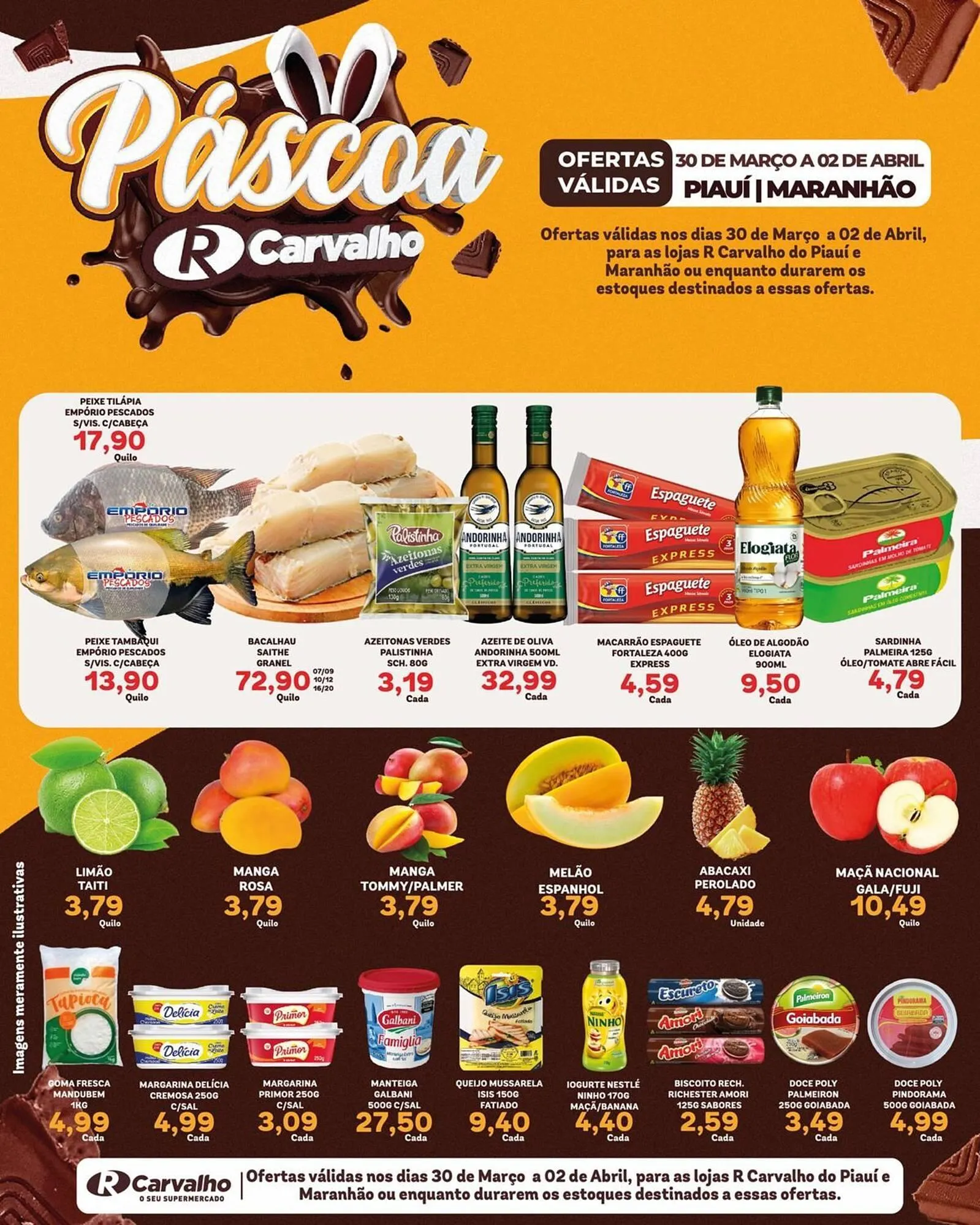 Encarte de Catálogo Carvalho Supermercado 31 de março até 2 de abril 2026 - Pagina 1