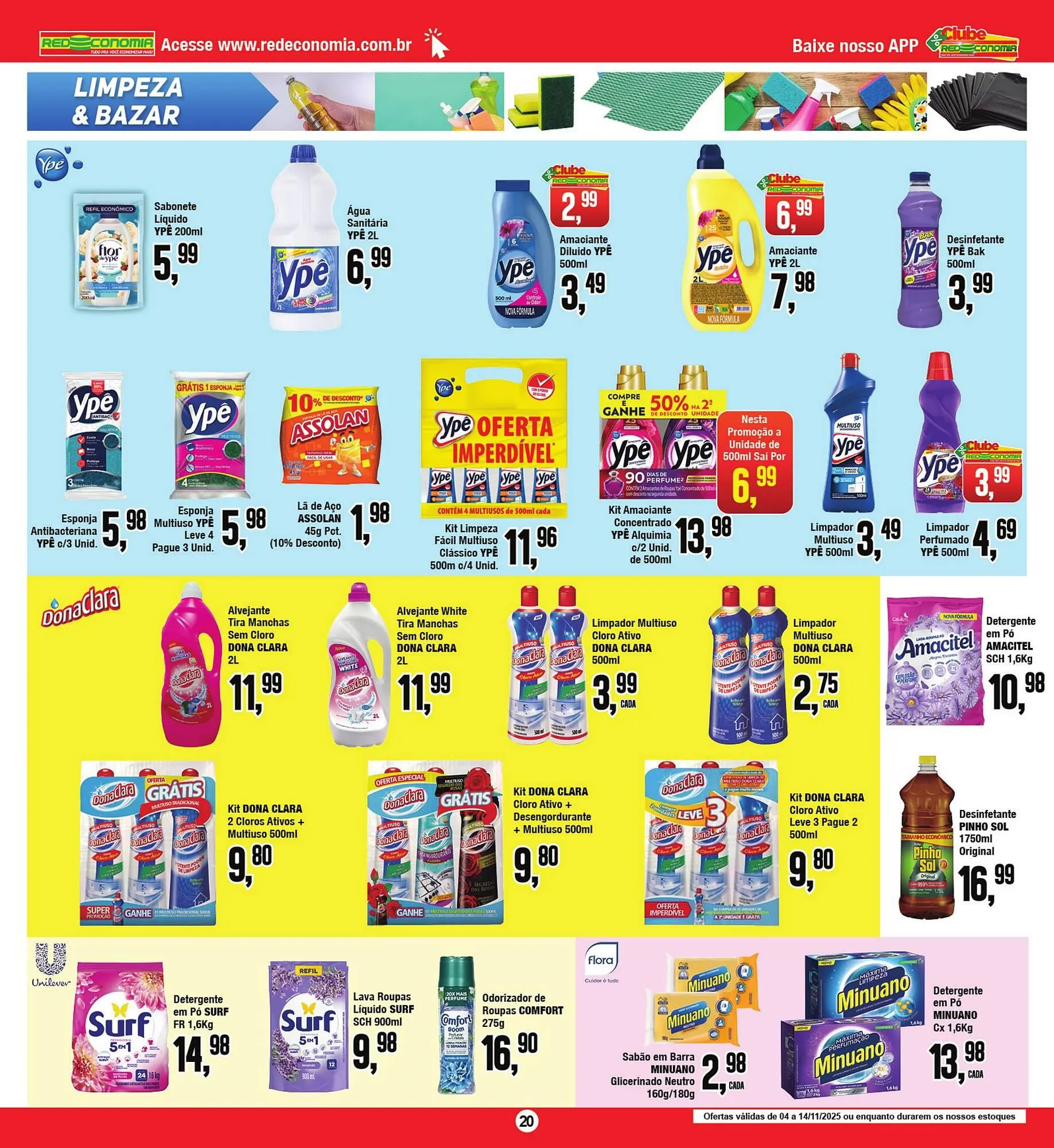 Encarte de Encarte Rede Economia 5 de novembro até 14 de novembro 2025 - Pagina 20