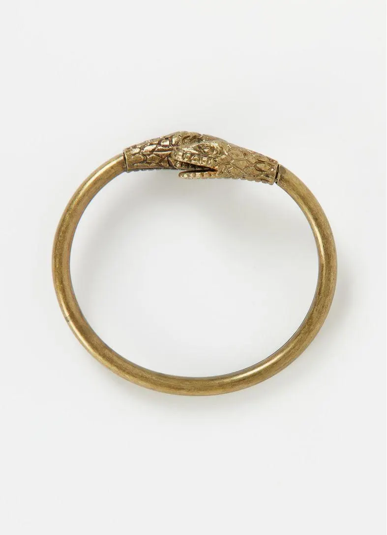 Pulseira metal serpente