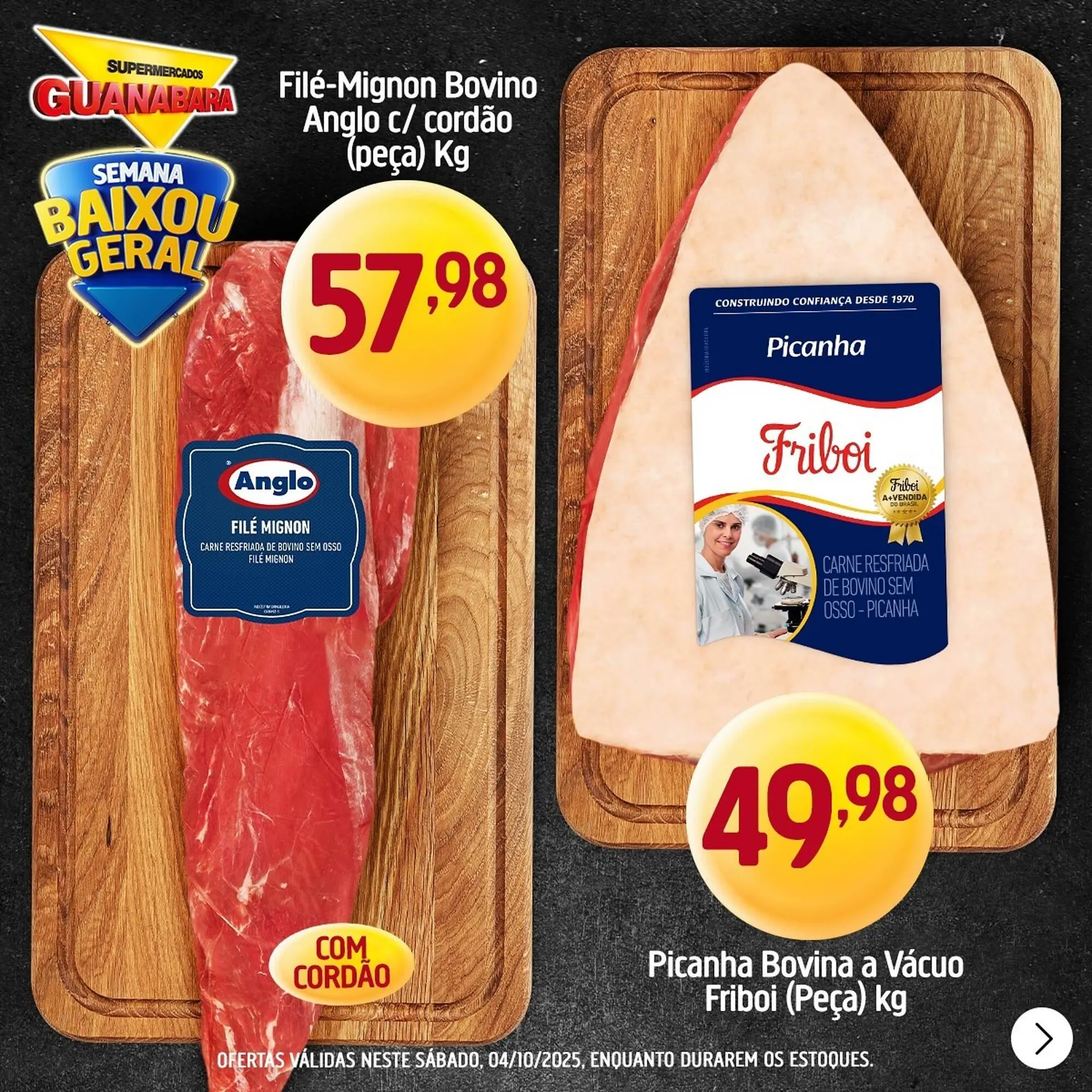 Encarte de Encarte Supermercados Guanabara 4 de outubro até 4 de outubro 2025 - Pagina 1