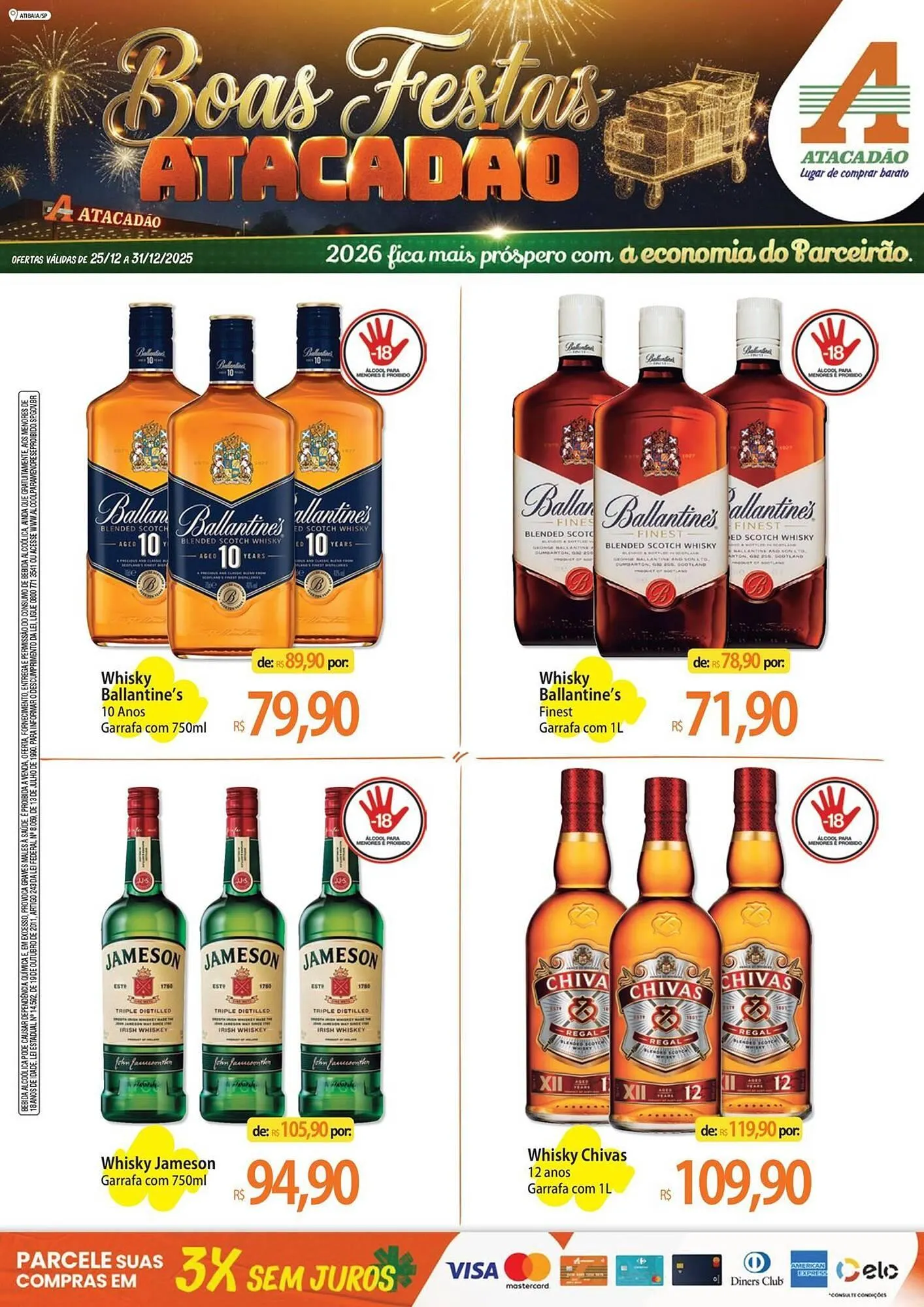 Encarte de Folheto Atacadão 26 de dezembro até 31 de dezembro 2025 - Pagina 1