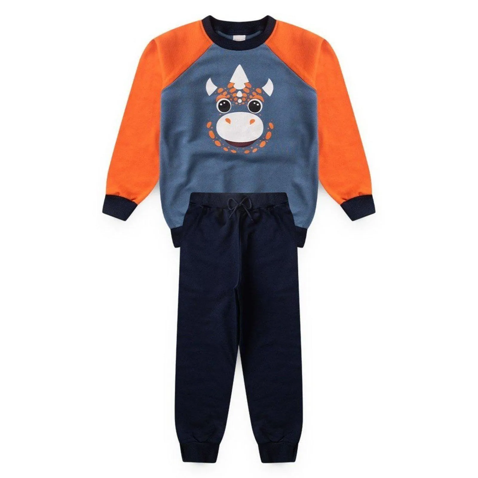 Conjunto Blusão Em Moletom E Calça Menino Inverno