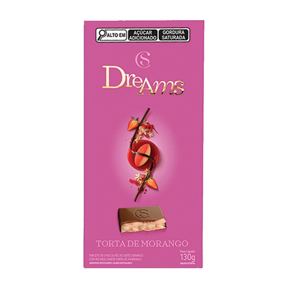 Tablete Dreams Torta de Morango 130g