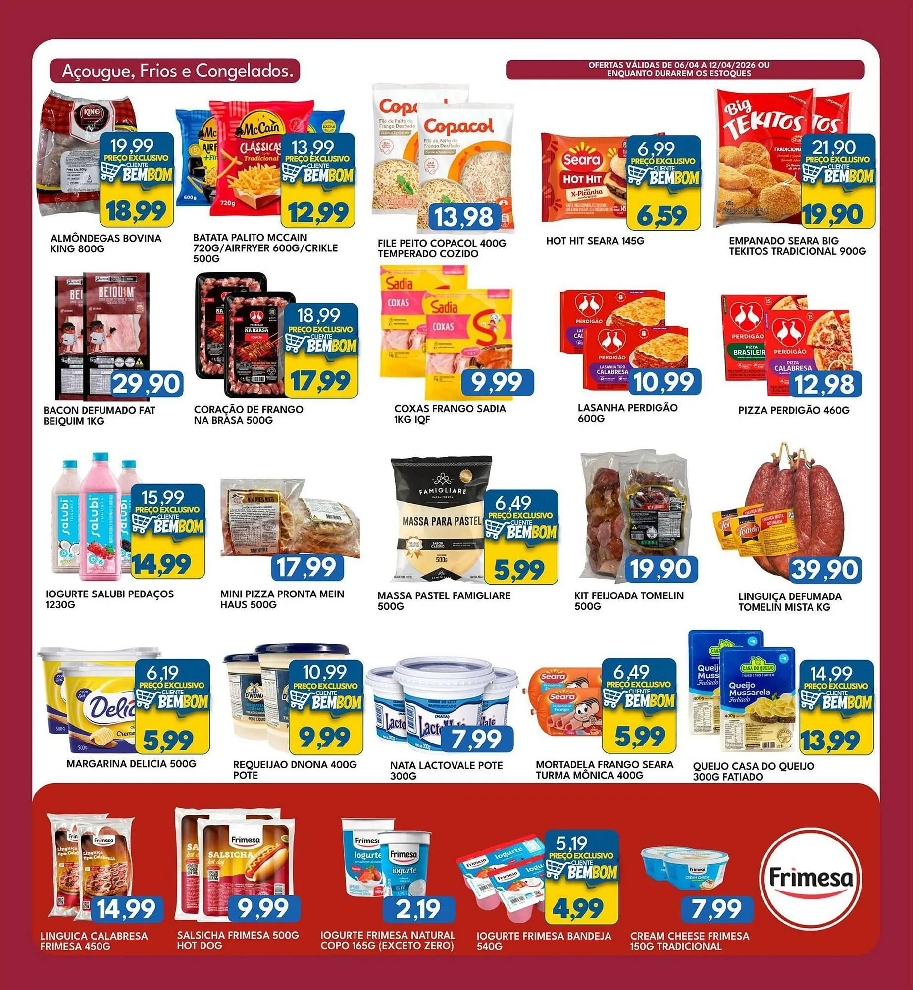 Encarte de Catálogo Rancho Bom Supermercados 6 de abril até 12 de abril 2026 - Pagina 4