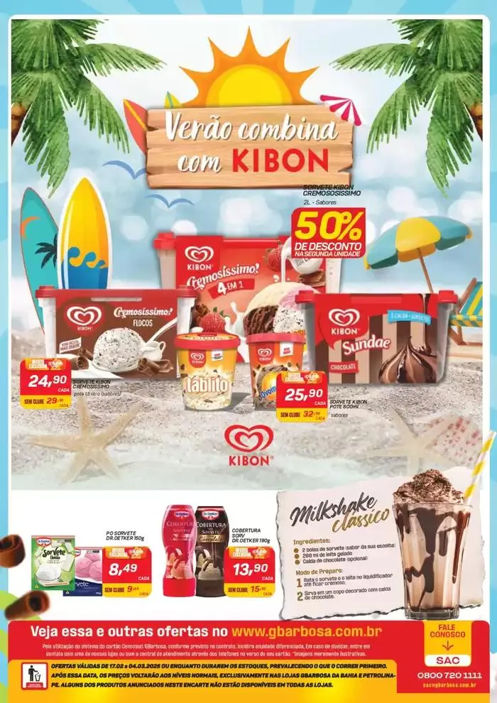 Encarte de Festival de Sorvetes 19 de fevereiro até 4 de março 2025 - Pagina 2