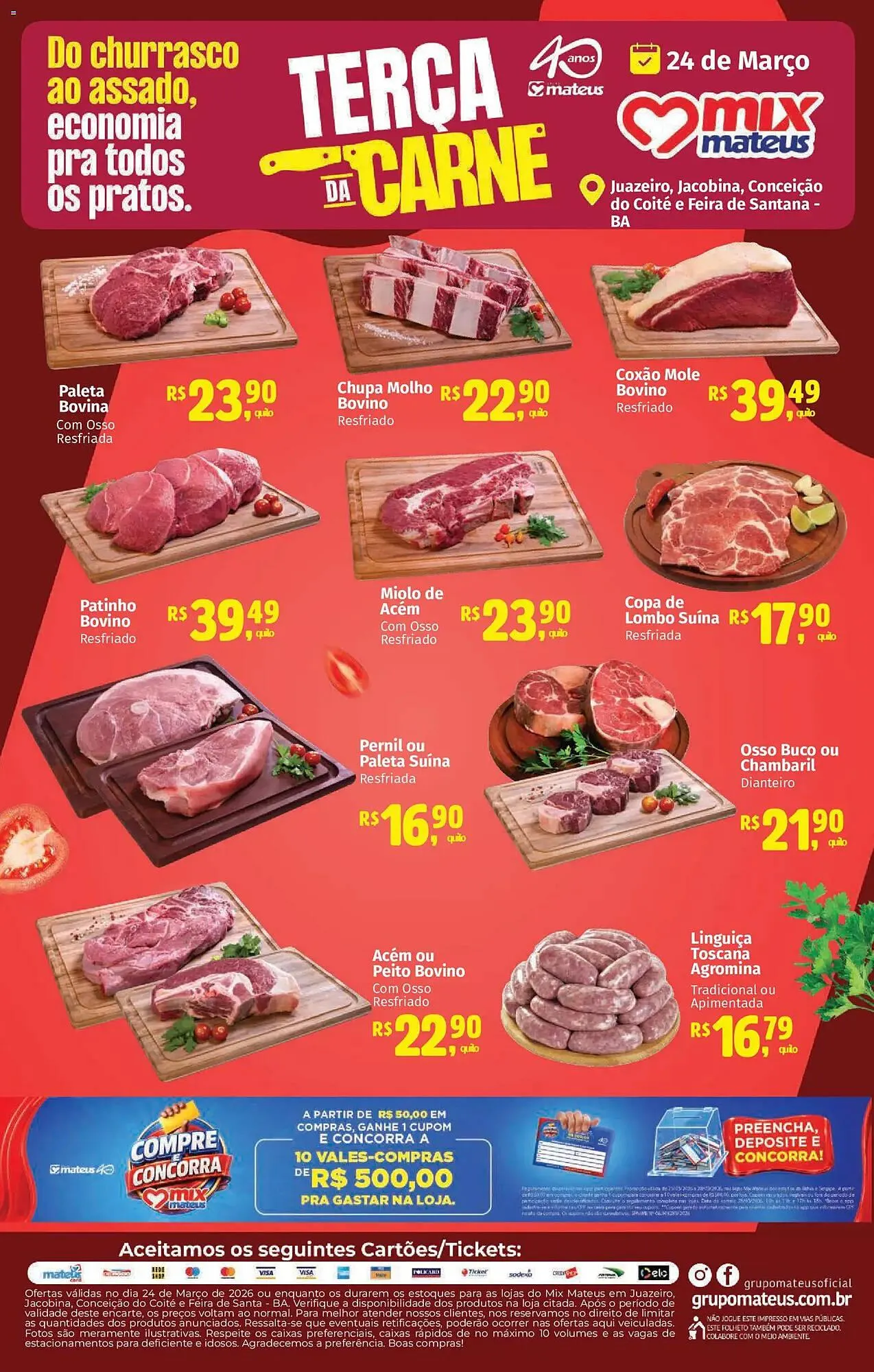 Encarte de Catálogo Supermercados Mateus 24 de março até 24 de março 2026 - Pagina 1