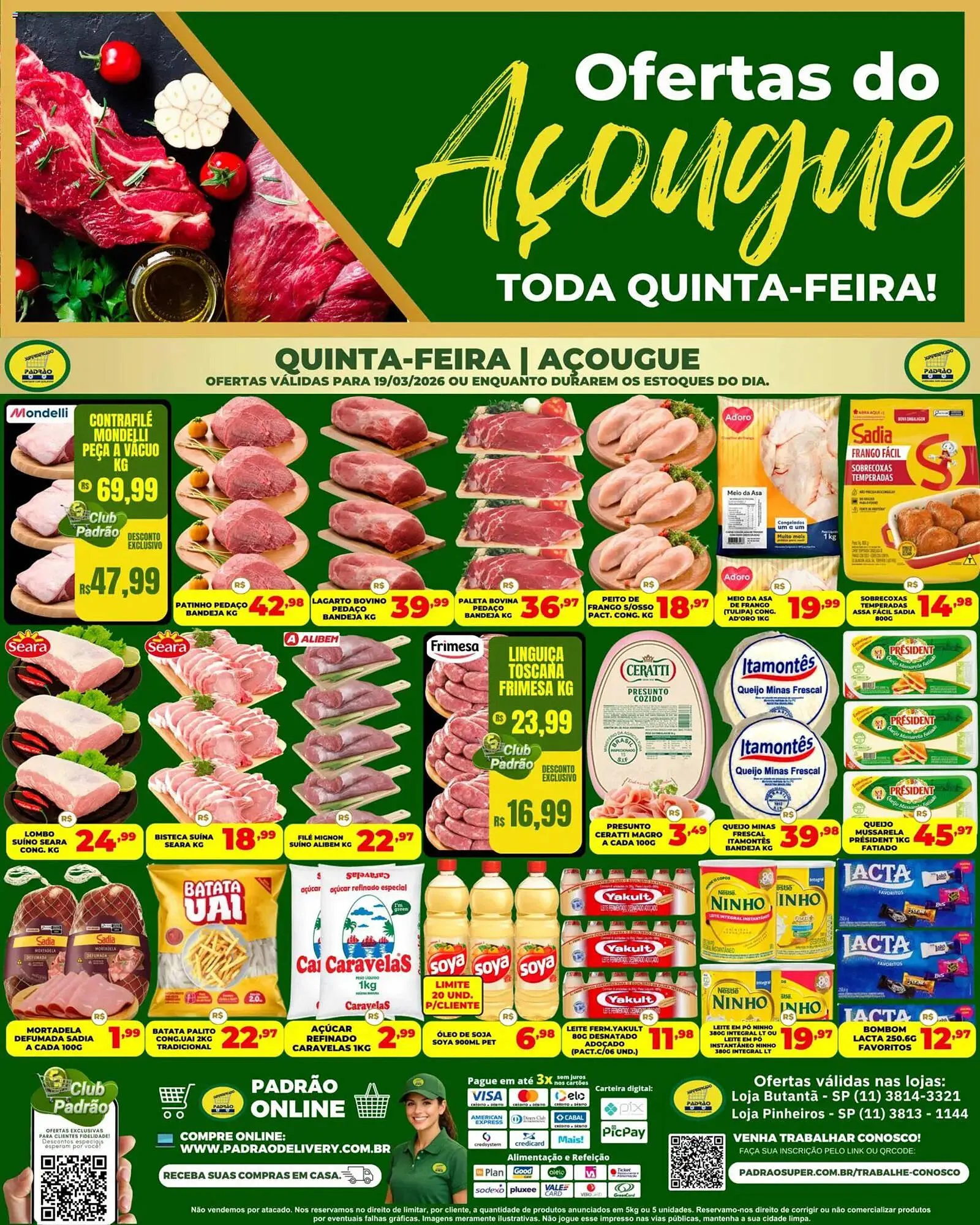 Encarte de Folheto Supermercado Padrão 16 de março até 19 de março 2026 - Pagina 1