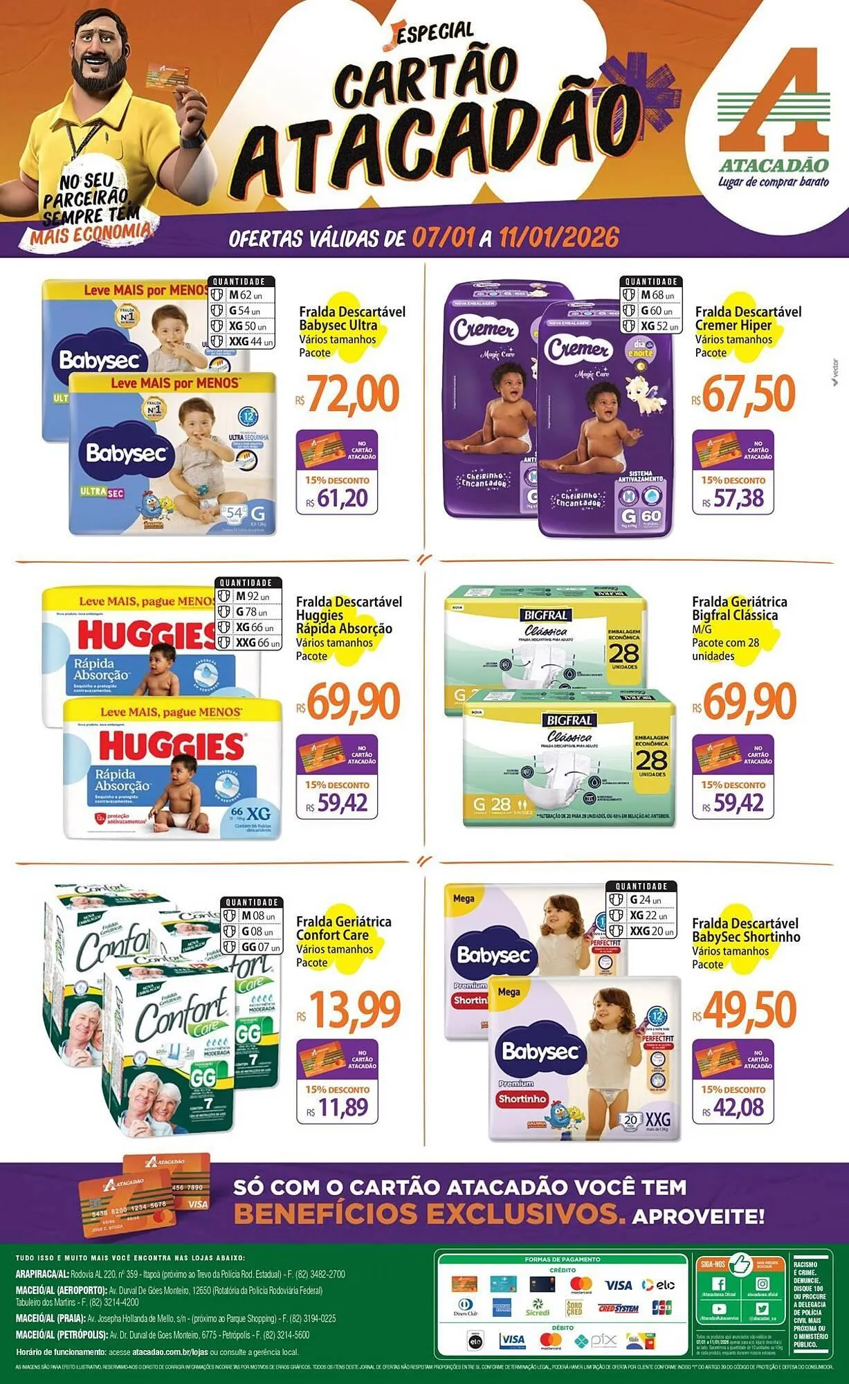 Encarte de Folheto Atacadão 7 de janeiro até 11 de janeiro 2026 - Pagina 1