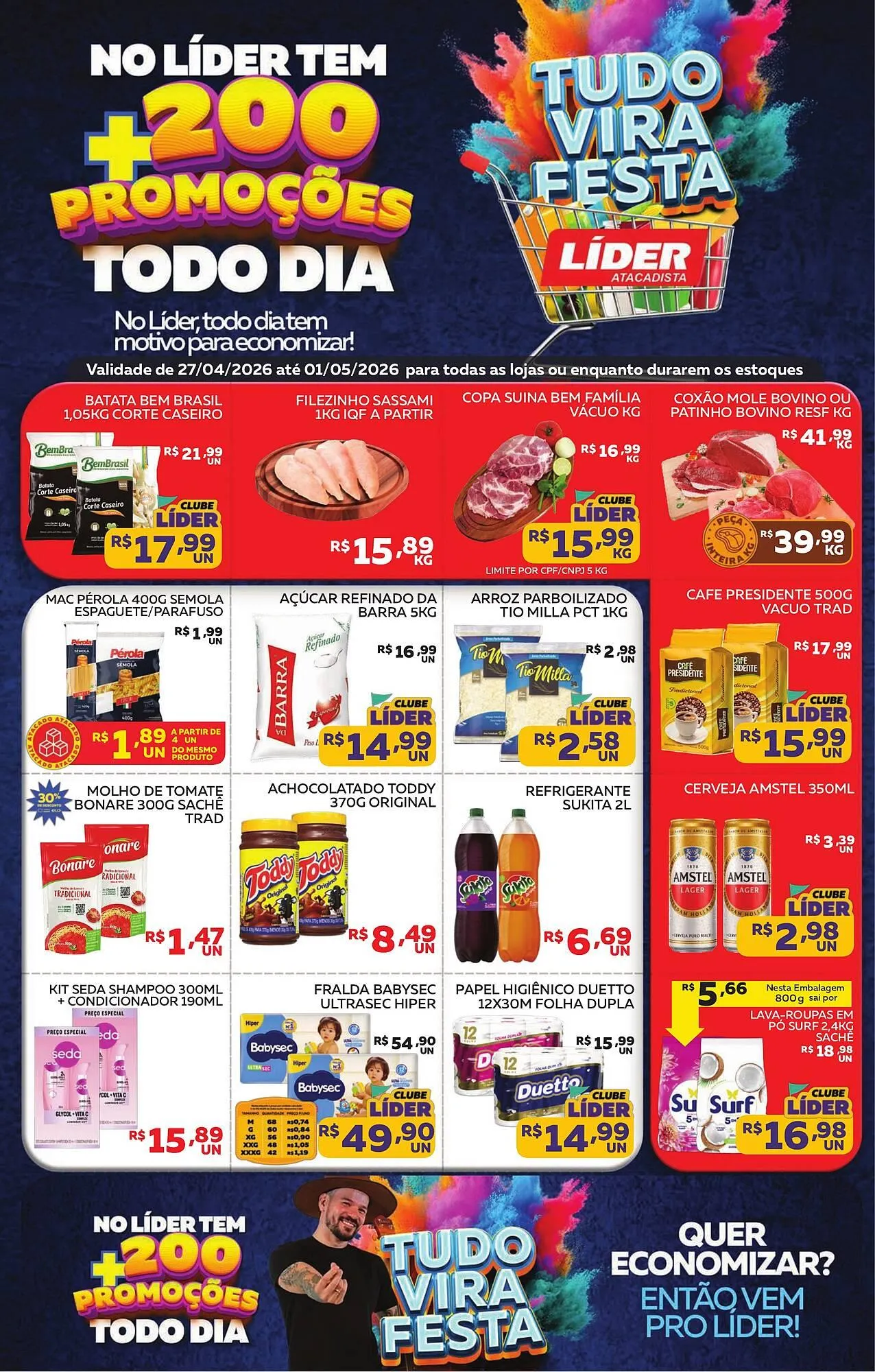 Encarte de Encarte Lider Atacadista 29 de abril até 1 de maio 2026 - Pagina 1