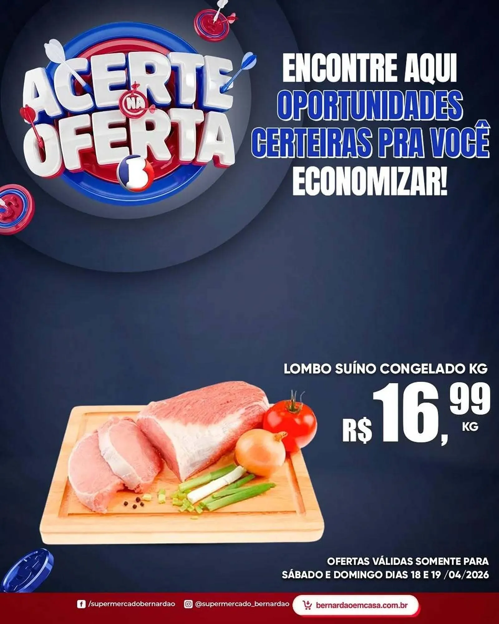 Encarte de Catálogo Supermercado Bernardão 18 de abril até 19 de abril 2026 - Pagina 1
