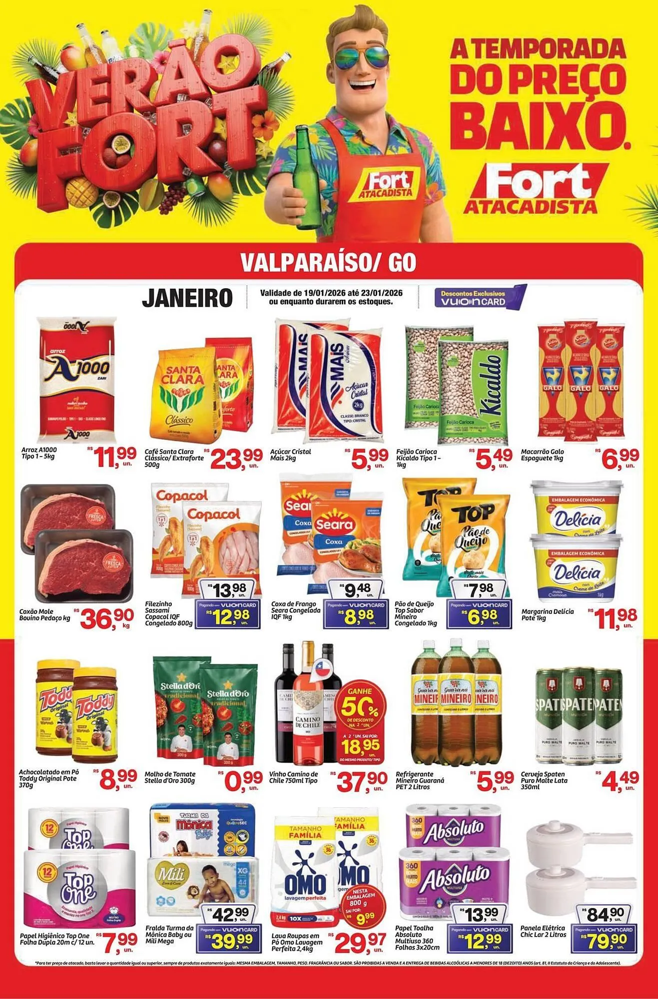 Encarte de Tabloide Fort Atacadista 19 de janeiro até 23 de janeiro 2026 - Pagina 1